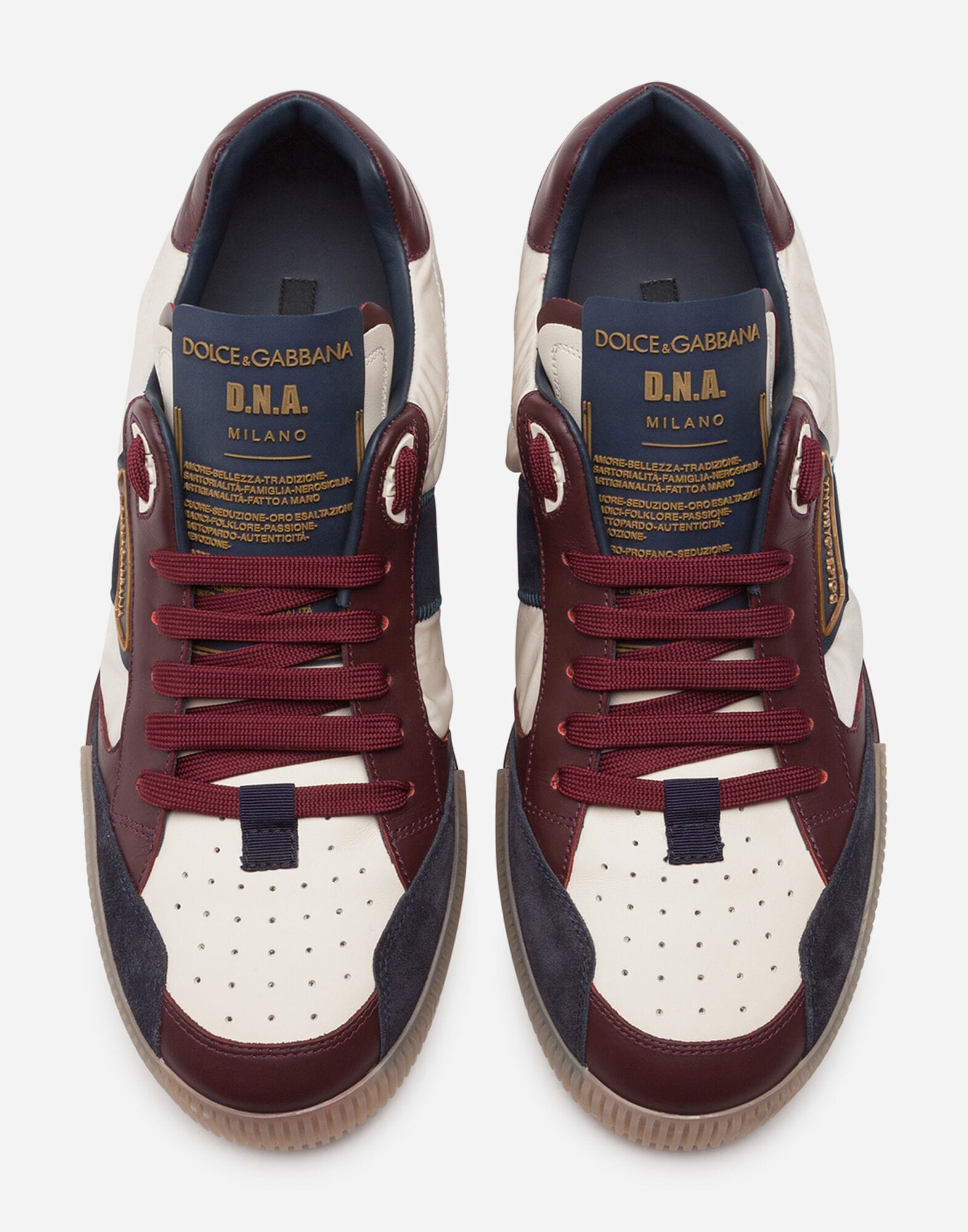 Dolce & Gabbana Dolce & Gabbana Mixed-Material D.N.A Miami Sneakers