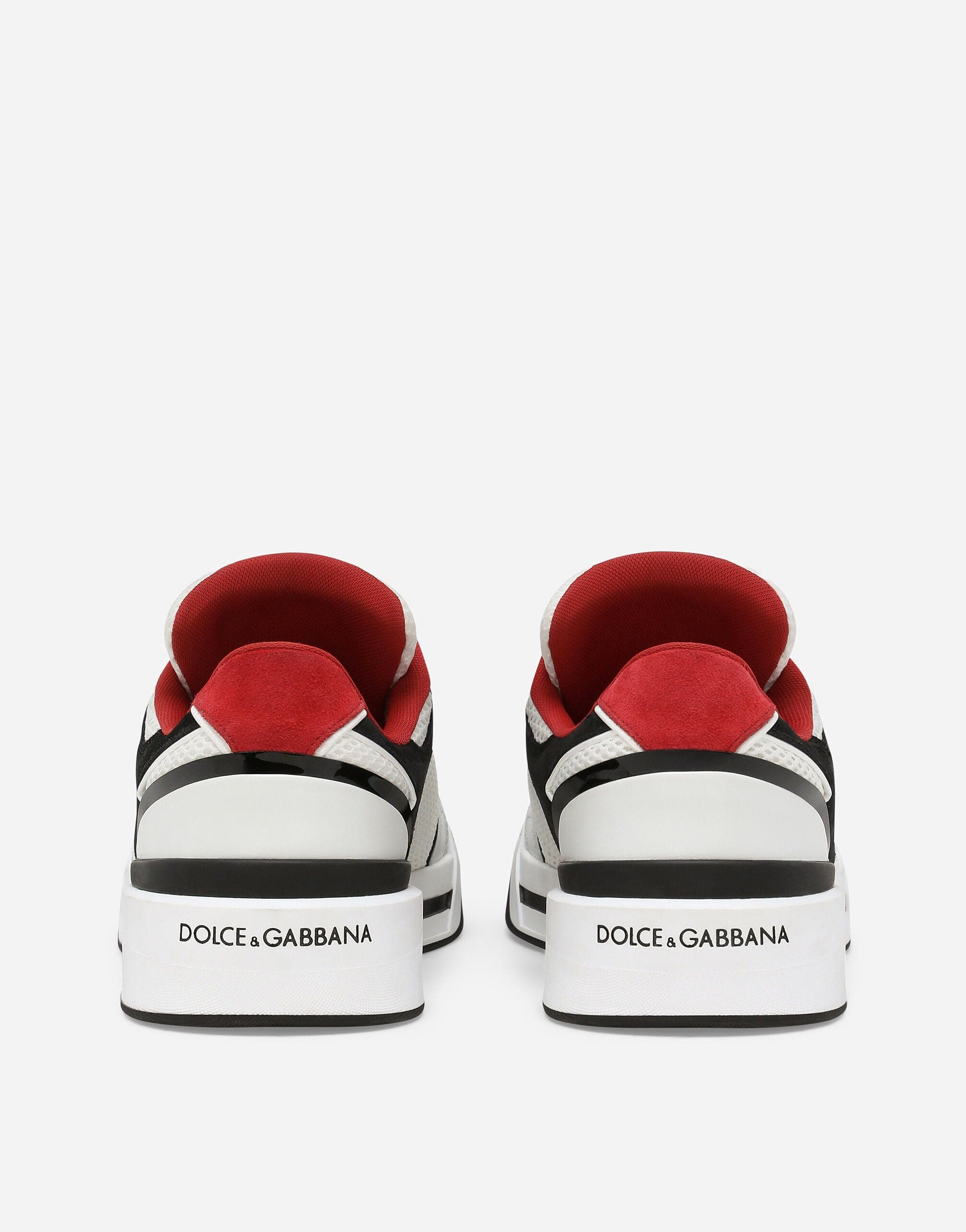 Dolce & Gabbana Mixed-Material New Roma Sneakers