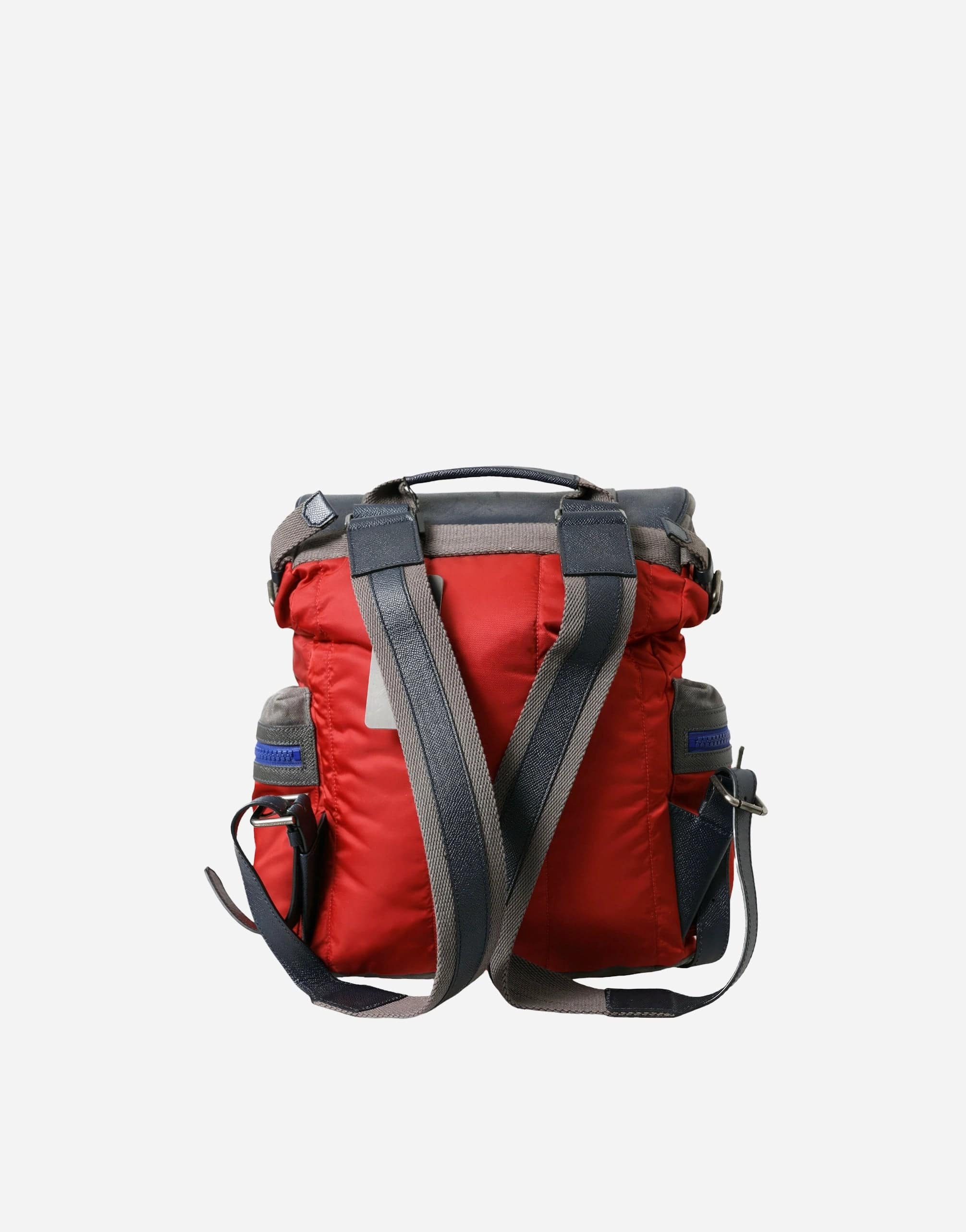 Mixed-Materials Rucksack Backpack