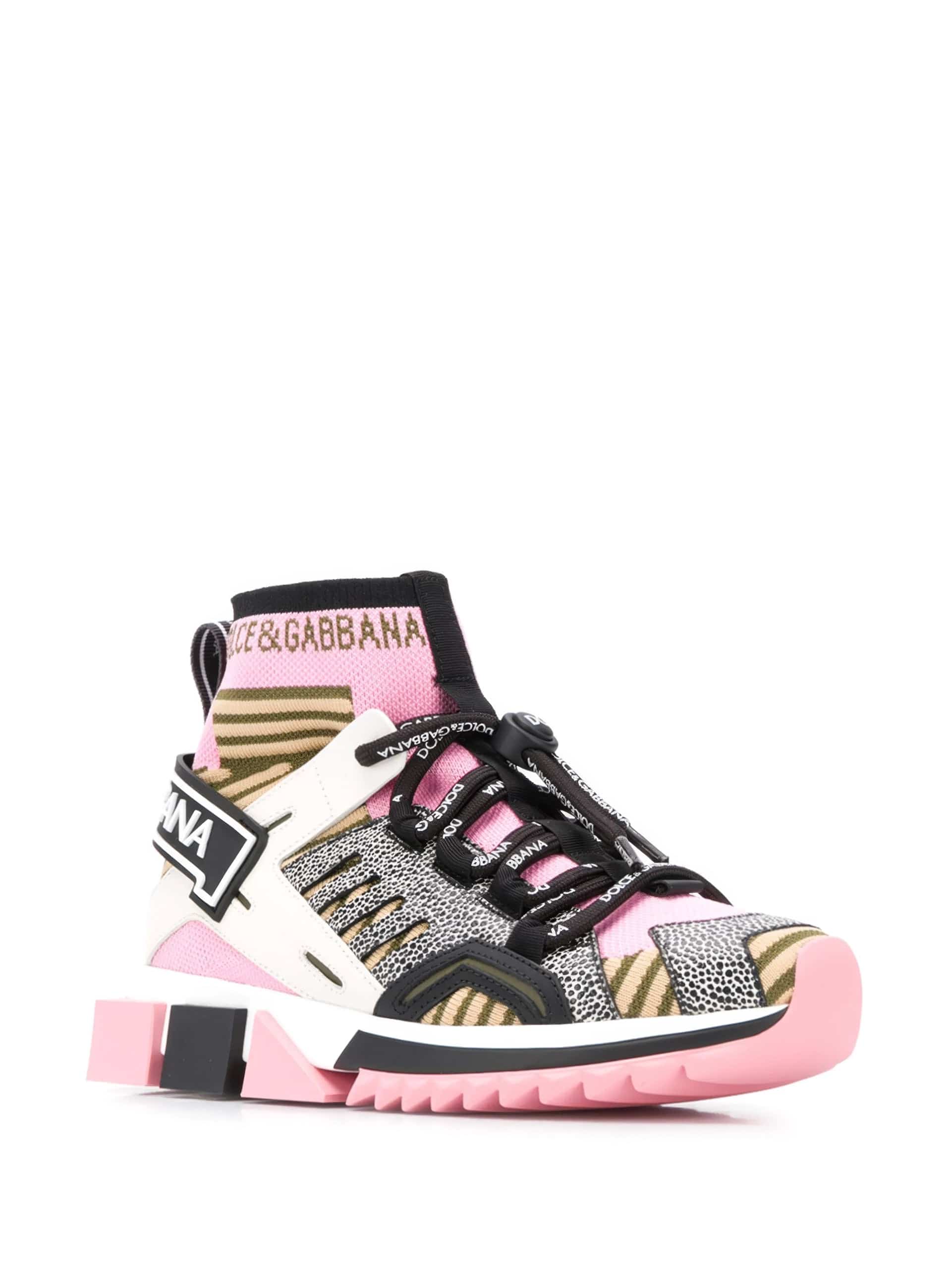 Dolce & Gabbana Mixed-Materials Sorrento Trekking Sneakers