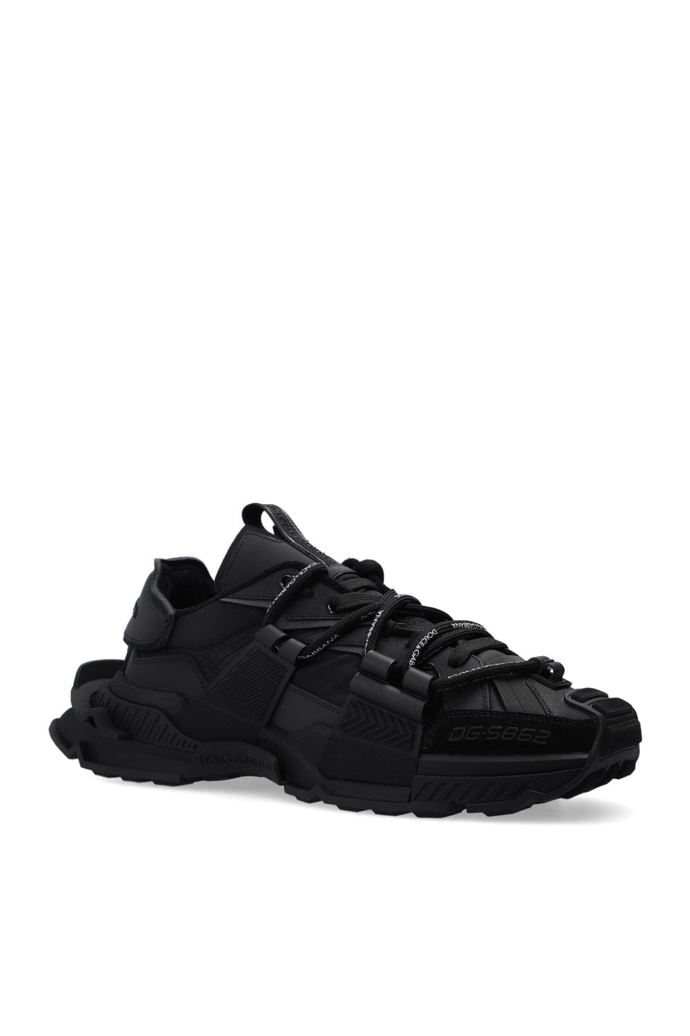 Dolce Gabbana Mixed-Materials Space Sneakers Sendegaro AR