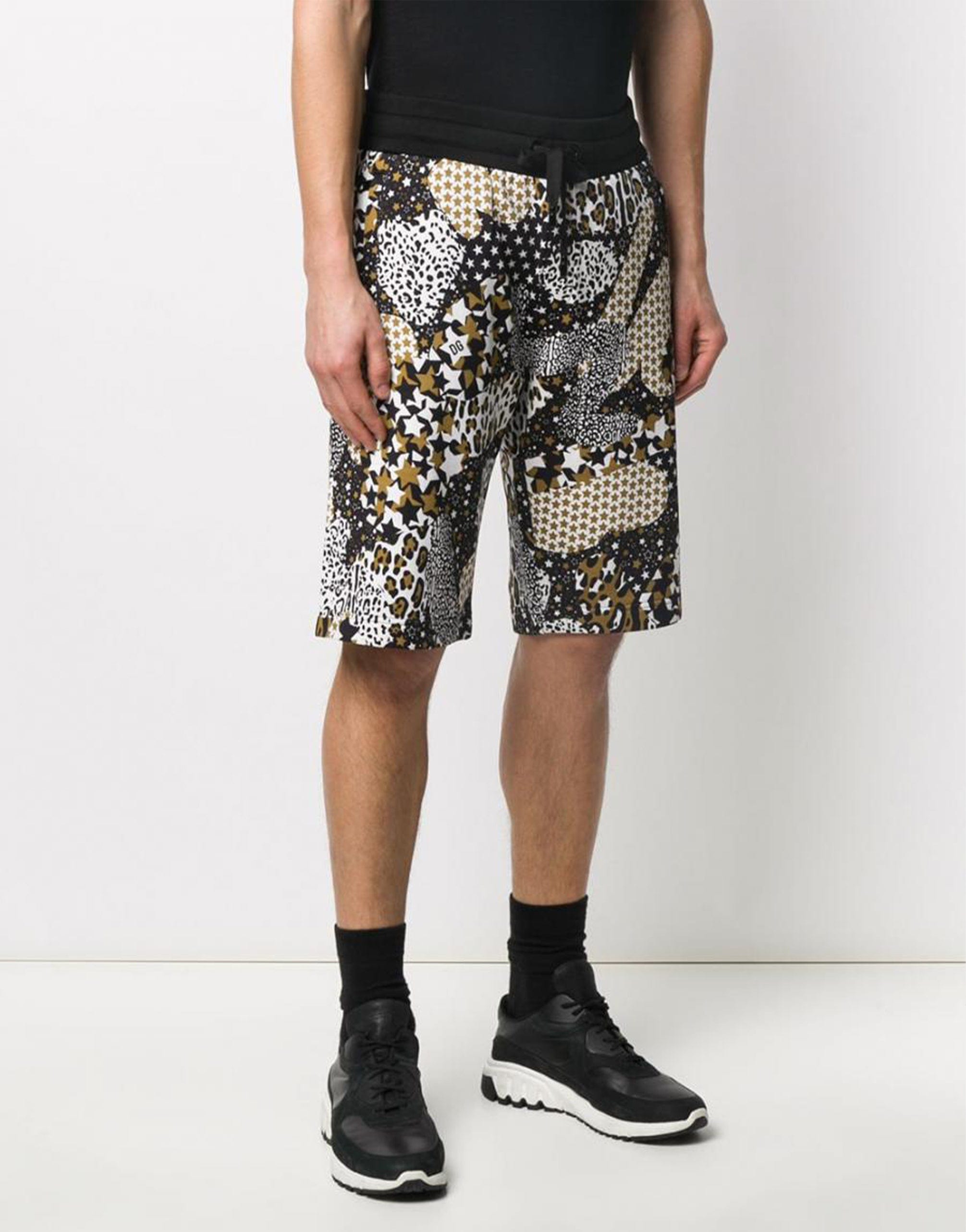 Dolce & Gabbana Mixed Print Shorts