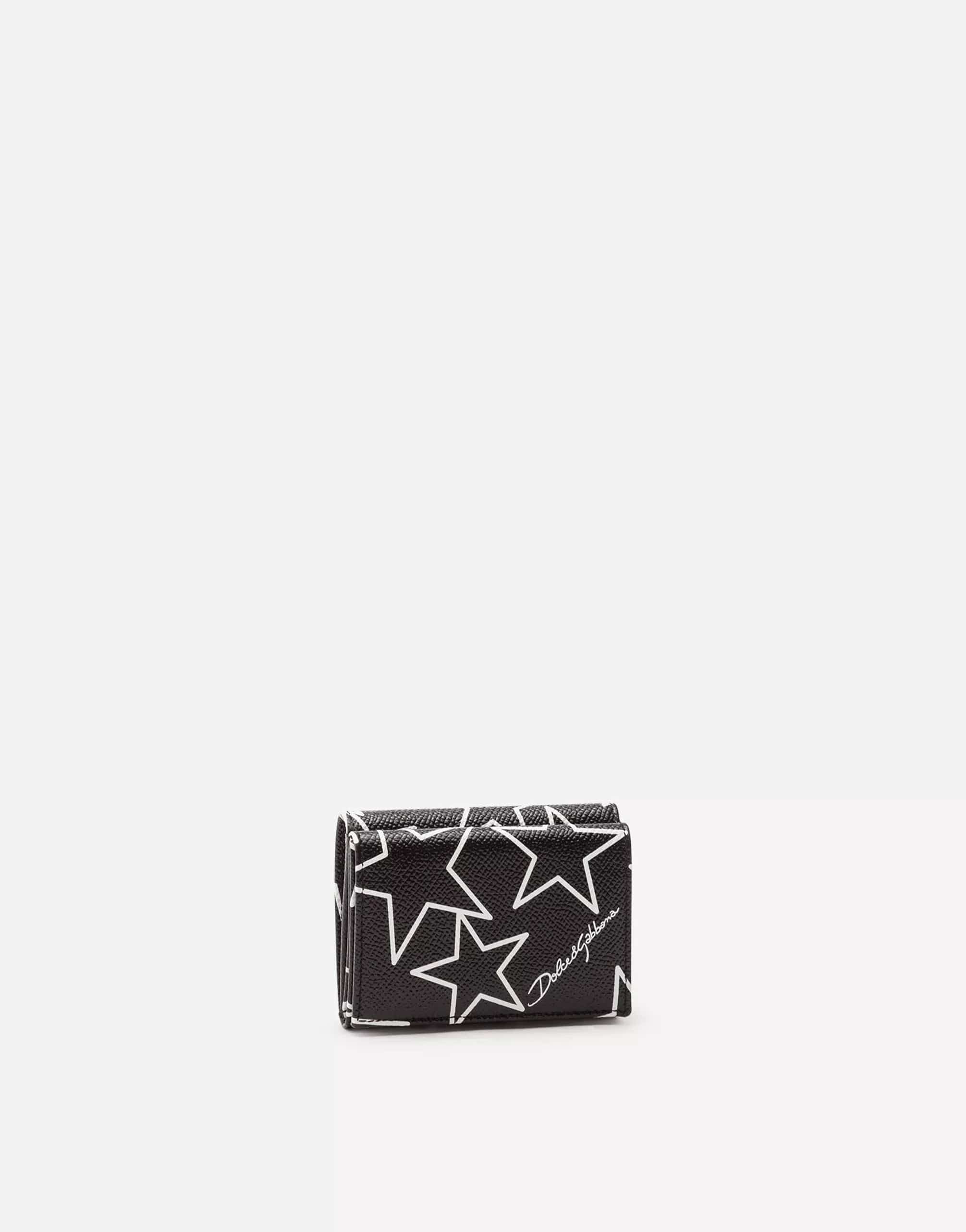 Dolce & Gabbana Mixed Star Dauphine Calfskin Continental Wallet