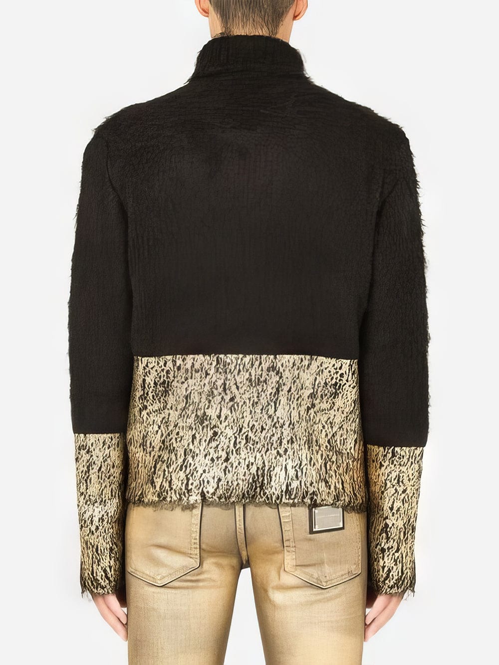 Dolce & Gabbana Mohair Blend Turtleneck Sweater