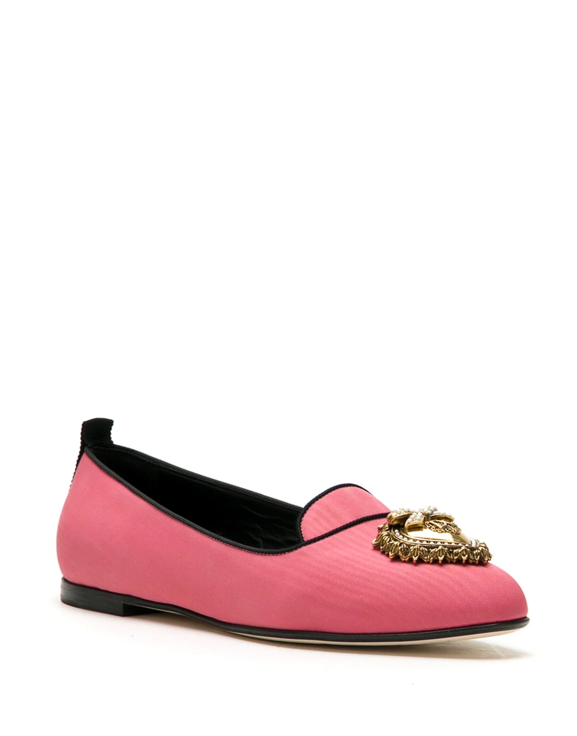 Dolce & Gabbana Moiré Devotion Ballerina Shoes