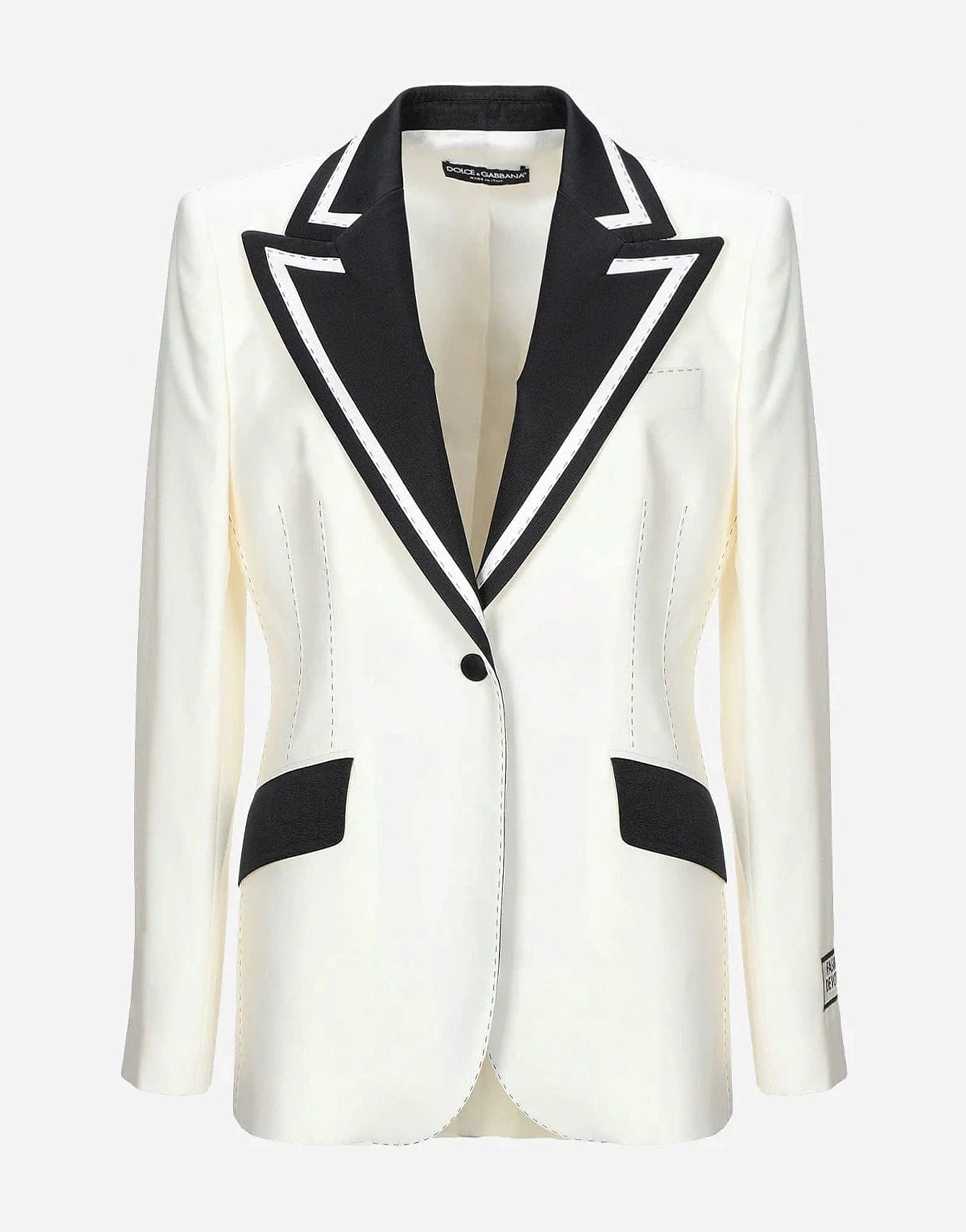 Dolce & Gabbana Monochrome Fashion Devotion Tux Blazer