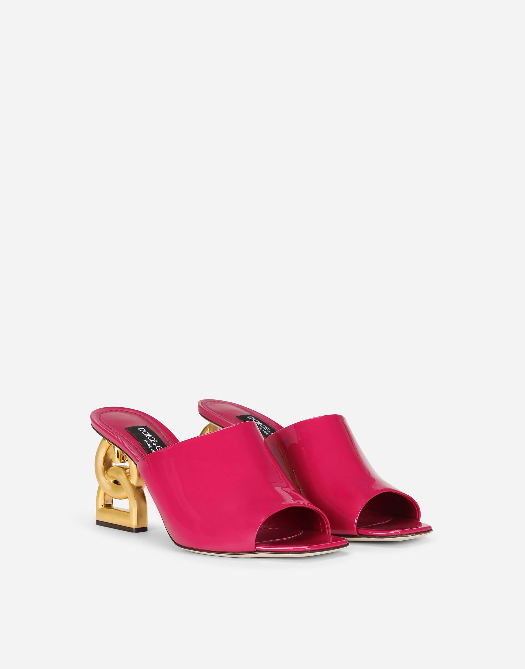 Dolce & Gabbana Monogram Heel Mules