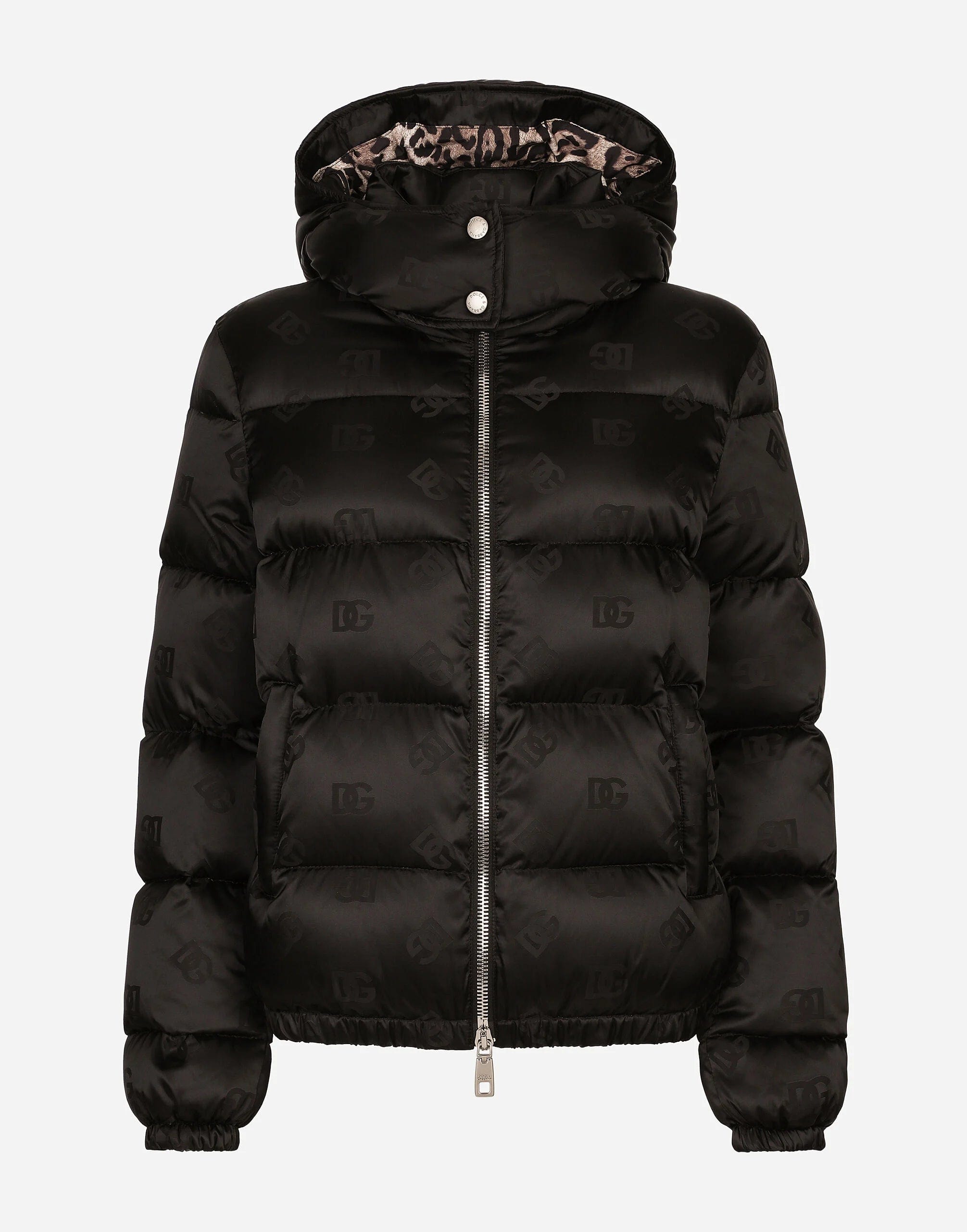 Dolce & Gabbana Monogram-Jacquard Puffer Jacket