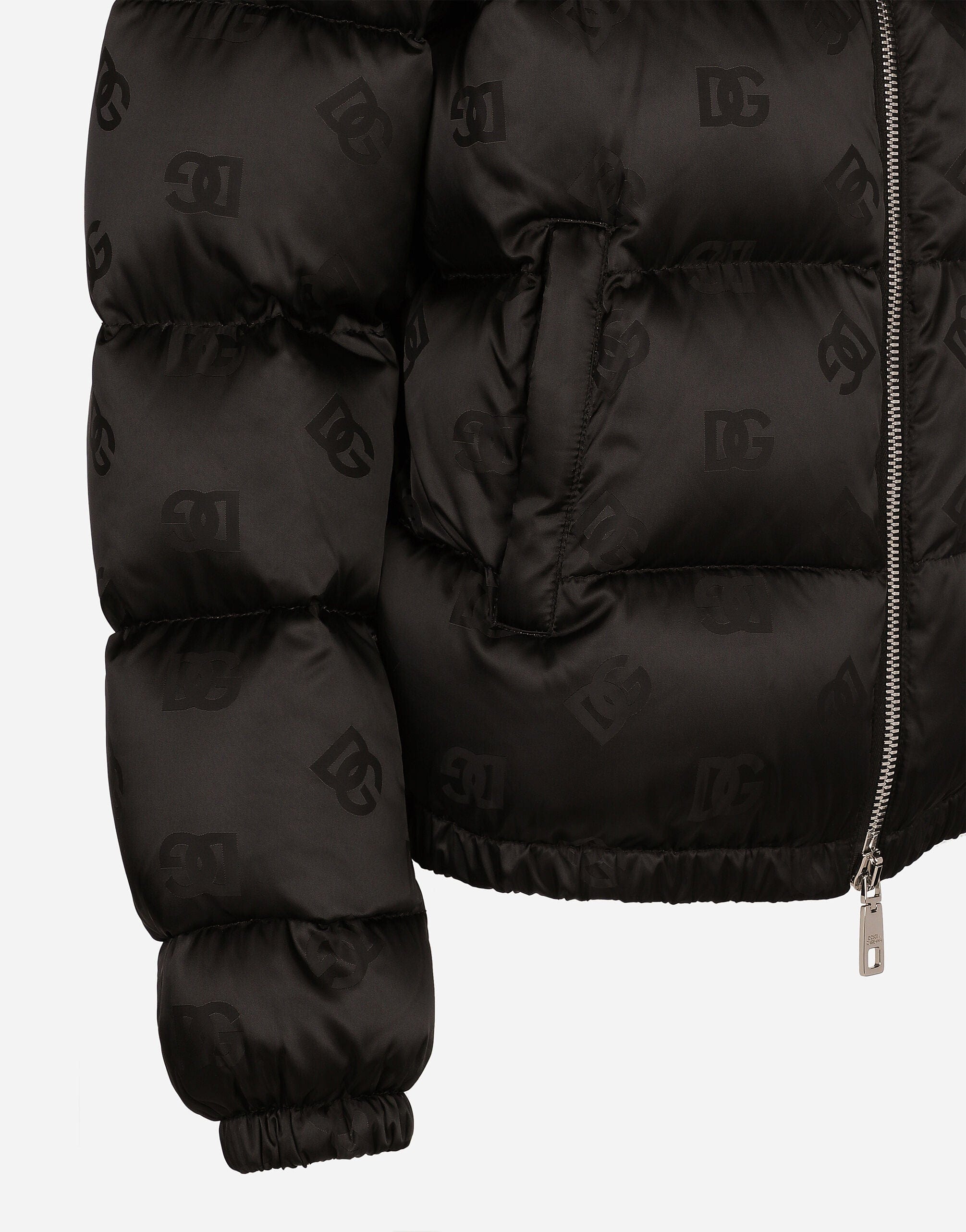 Dolce & Gabbana Monogram-Jacquard Puffer Jacket