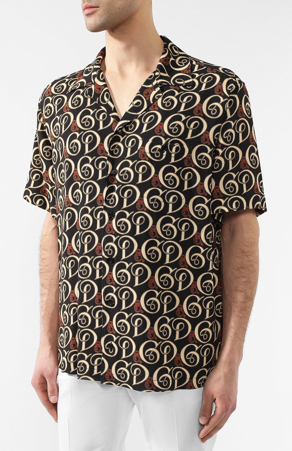 Dolce & Gabbana Monogram Logo Print Shirt