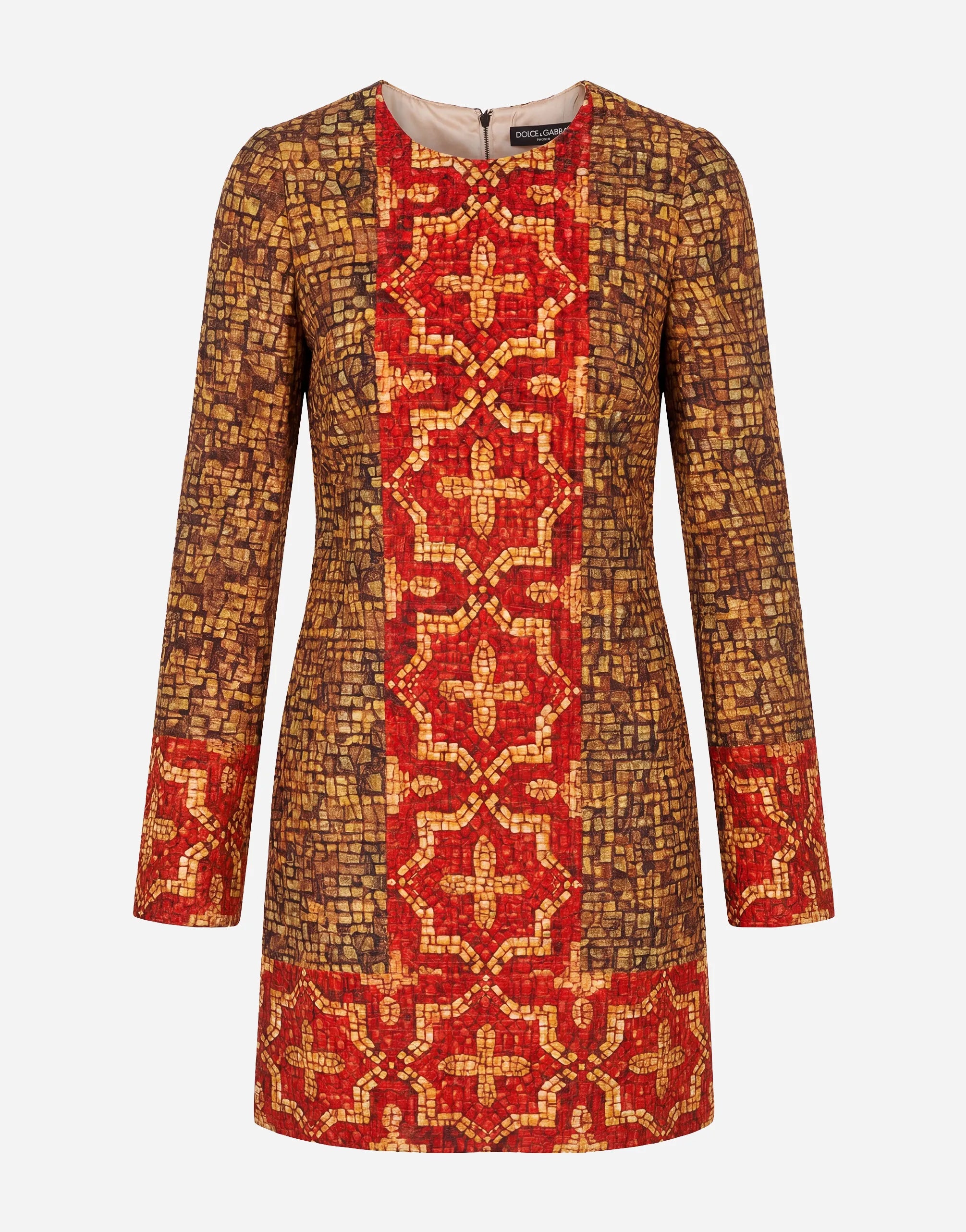 Dolce & Gabbana Dolce & Gabbana Mosaic Print Mini Dress