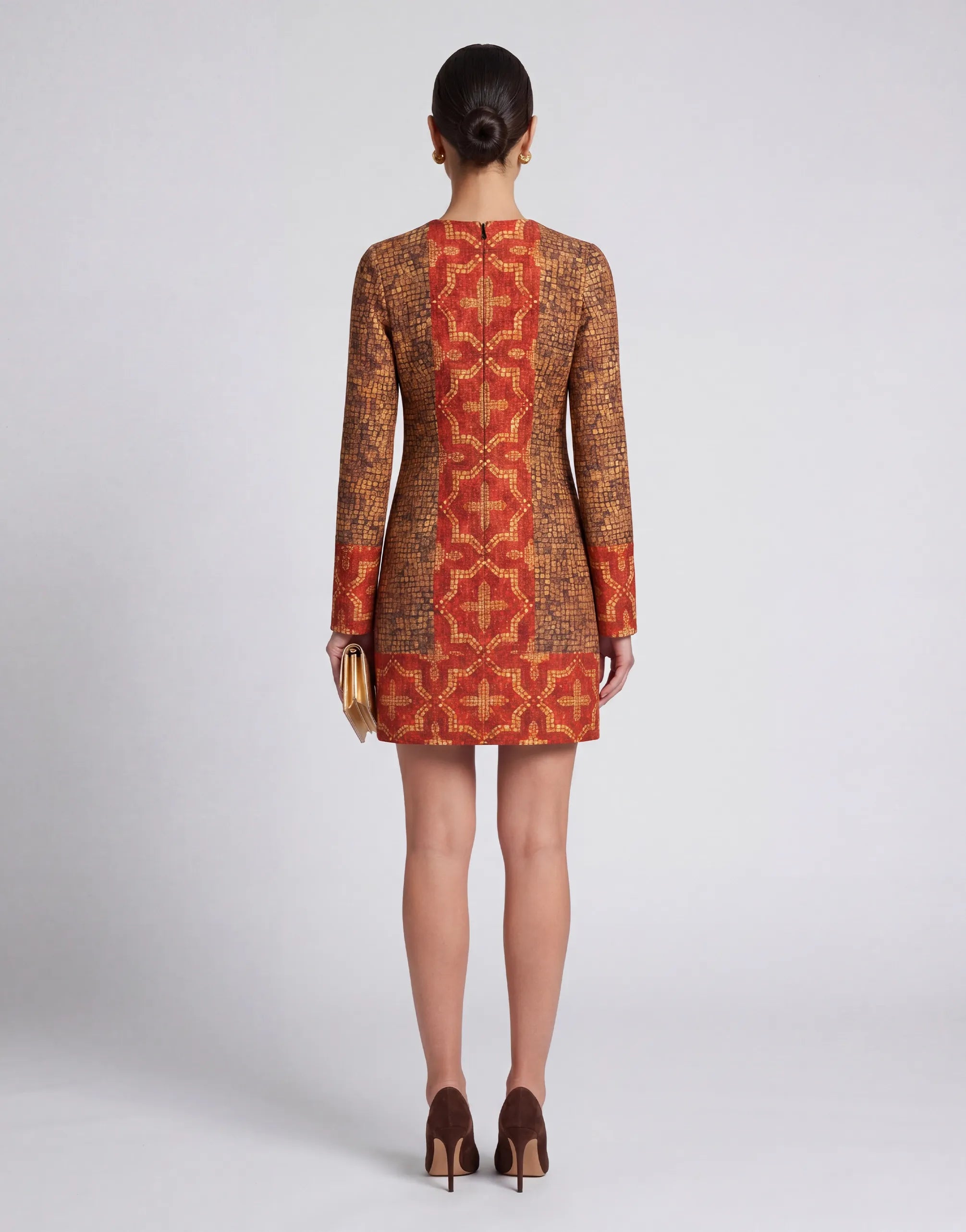 Dolce & Gabbana Dolce & Gabbana Mosaic Print Mini Dress