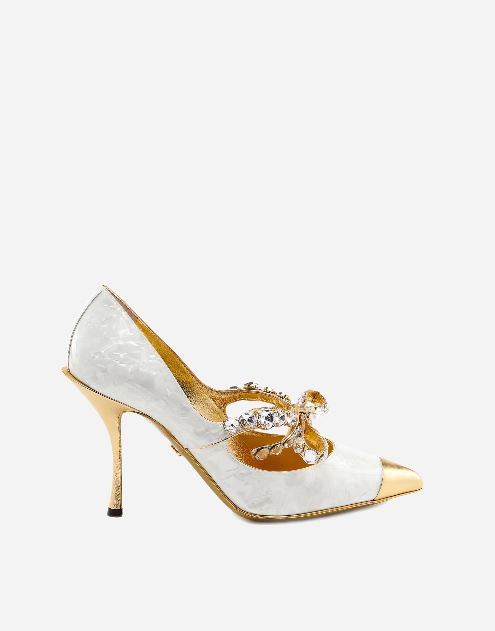 Dolce & Gabbana Mother-Of-Pearl Patent Leather Pumps