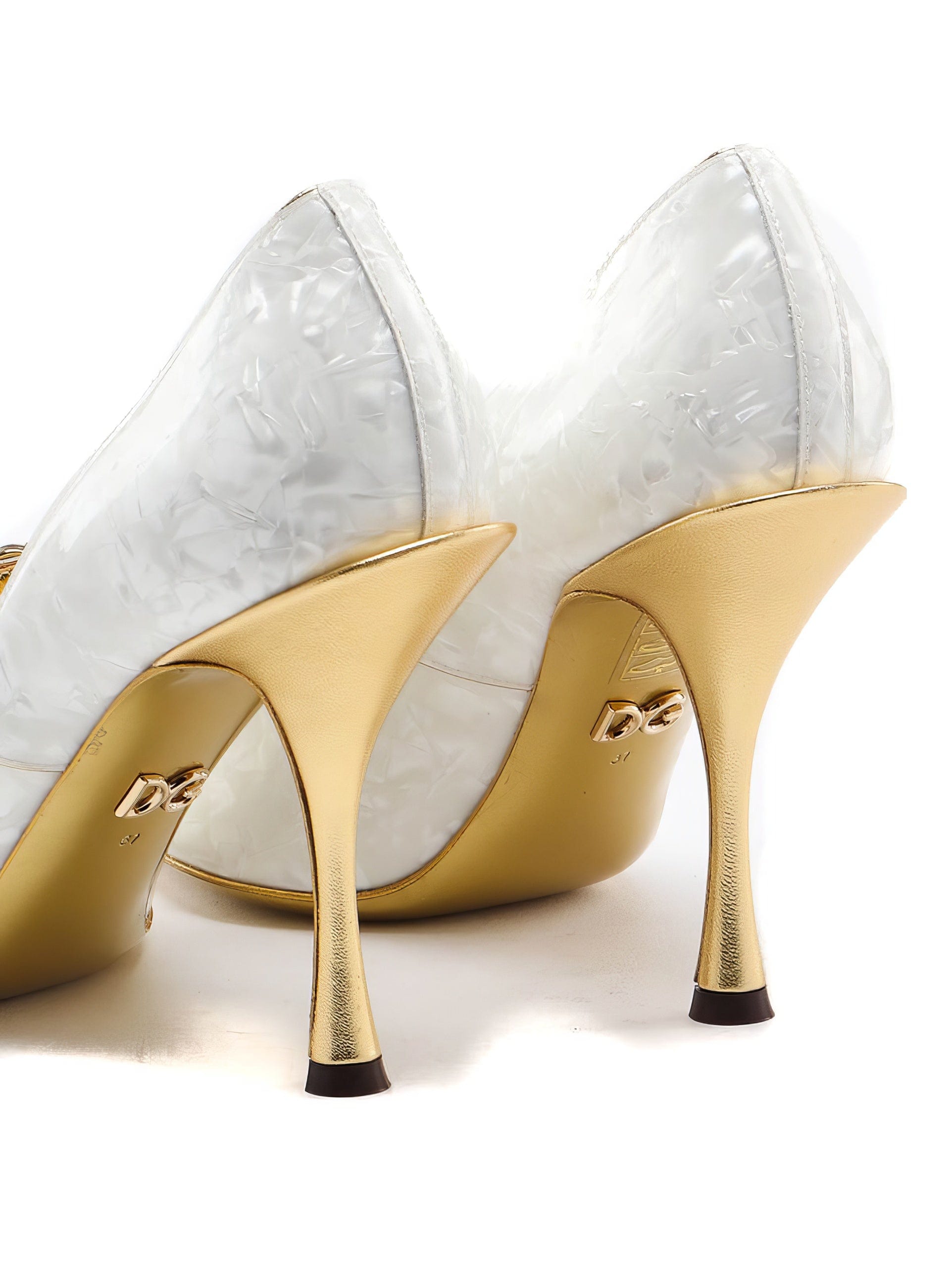 Dolce & Gabbana Mother-Of-Pearl Patent Leather Pumps