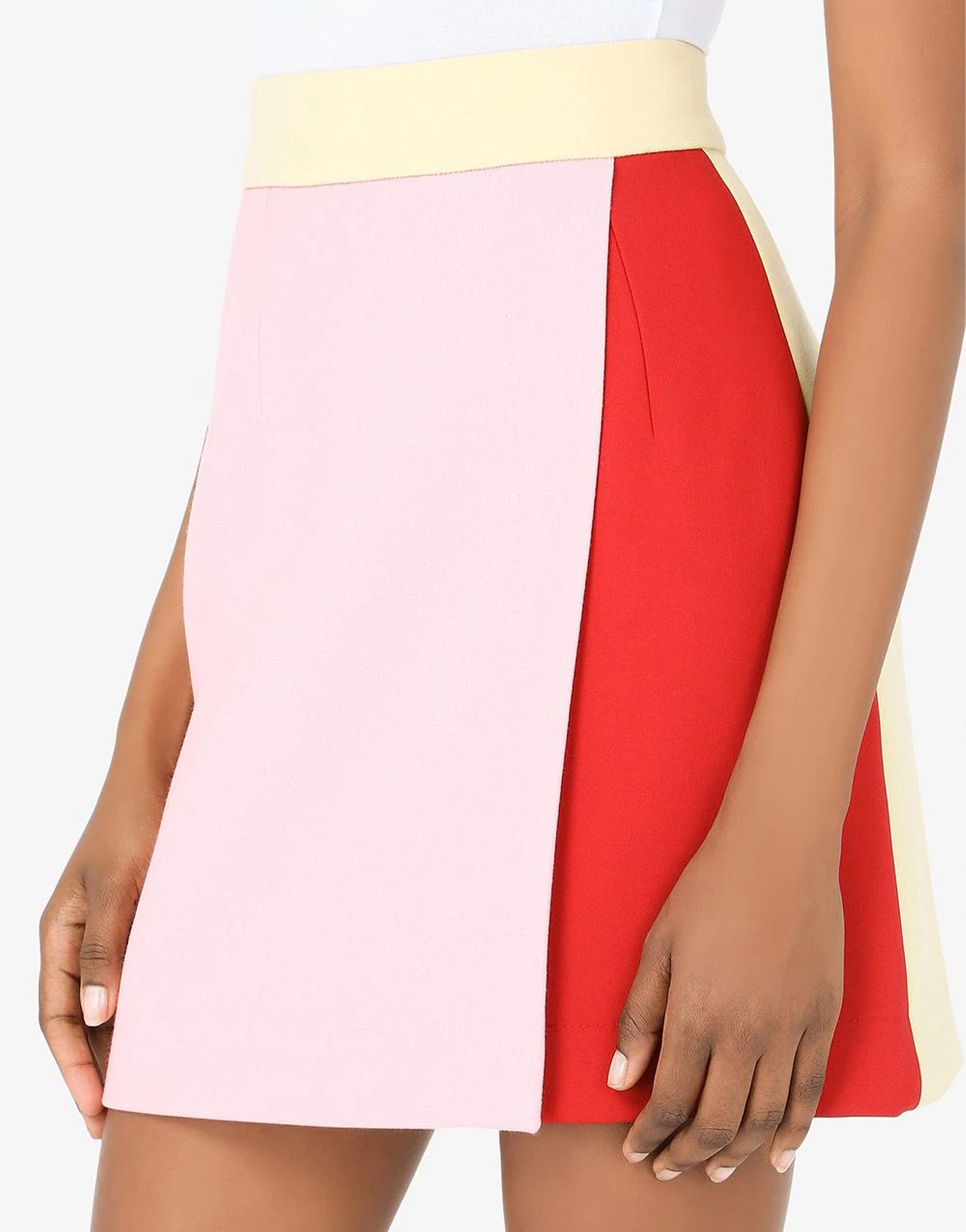 Dolce & Gabbana Multi-Colored Double Crepe Skirt