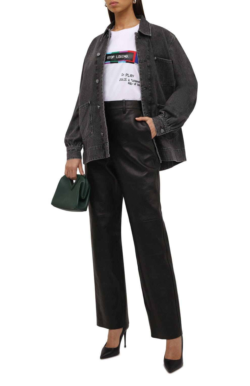 Dolce & Gabbana Multi-Colored Logo Print T-Shirt