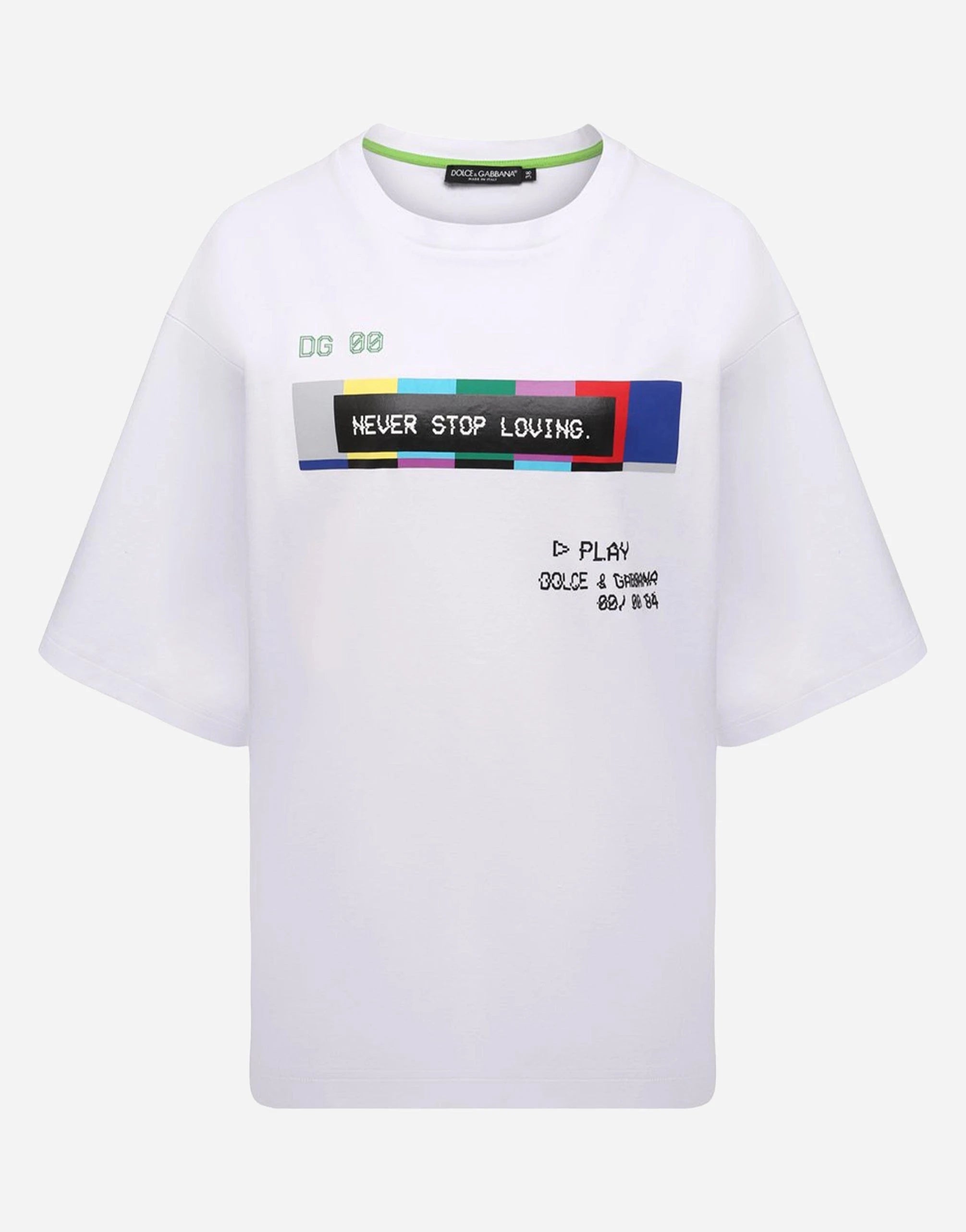 Dolce & Gabbana Multi-Colored Logo Print T-Shirt