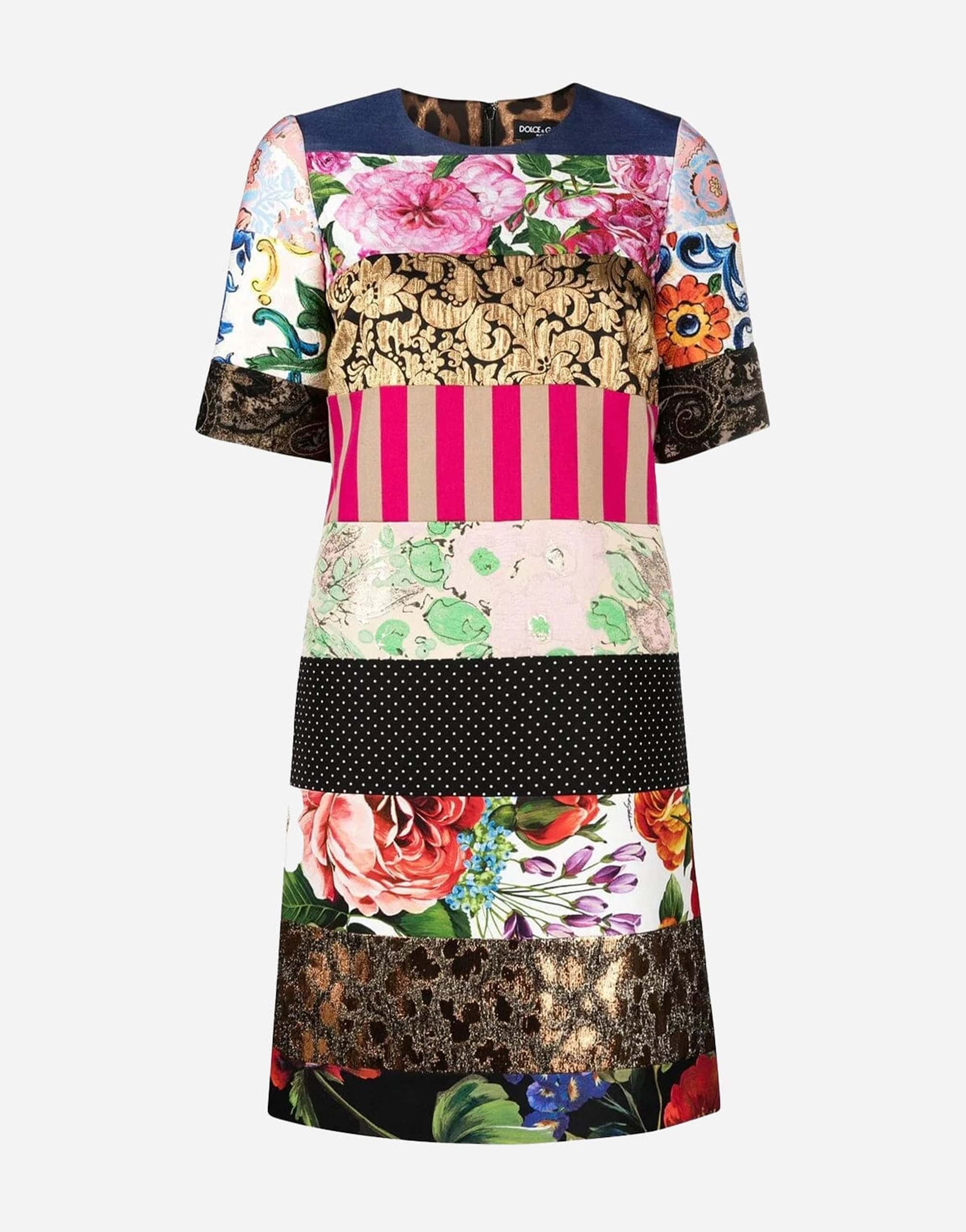 Dolce & Gabbana Multi-Patchwork Dress