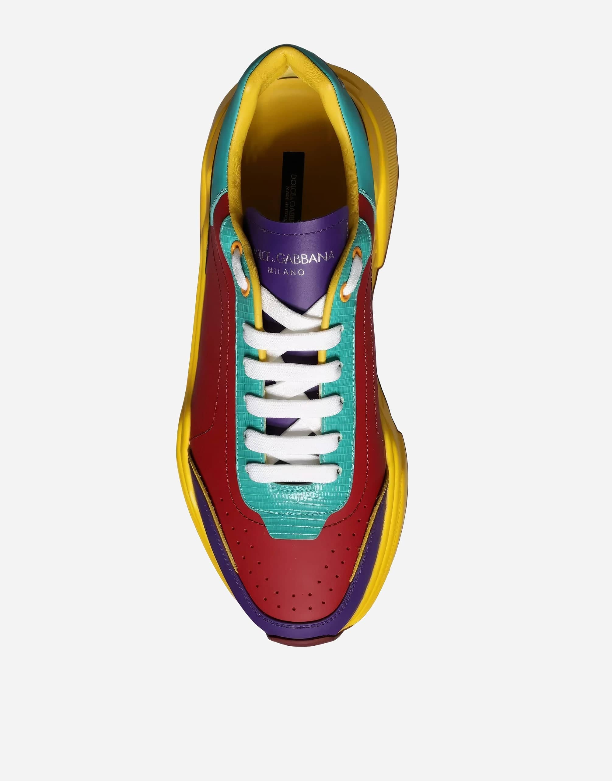 Dolce & Gabbana Multicolor Daymaster Sneakers In Leather