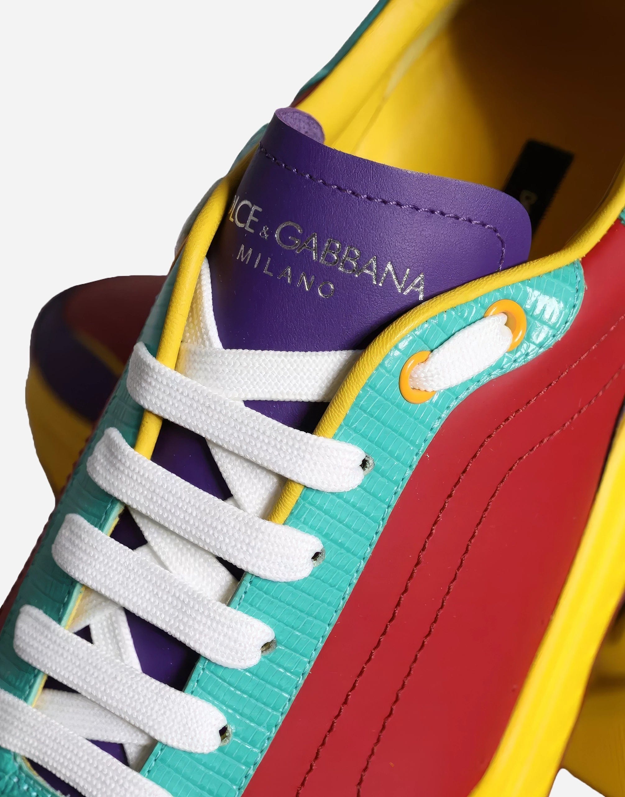 Dolce & Gabbana Multicolor Daymaster Sneakers In Leather