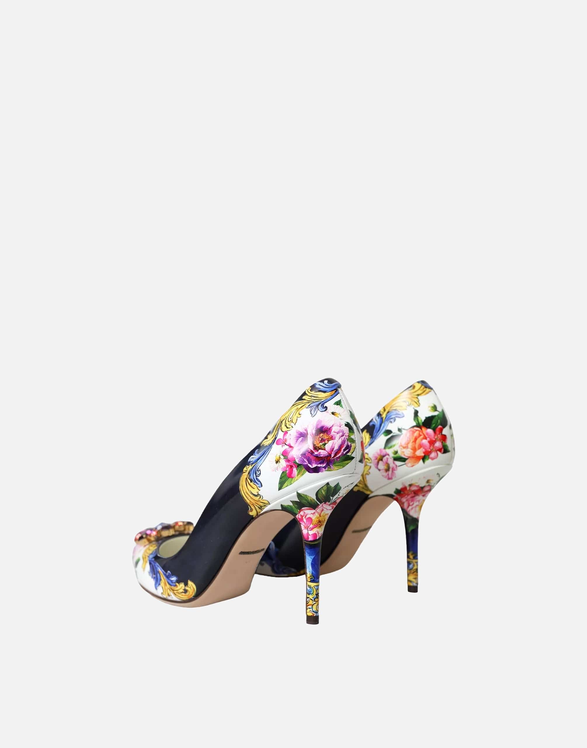 Dolce & Gabbana Multicolor Floral Print Pumps