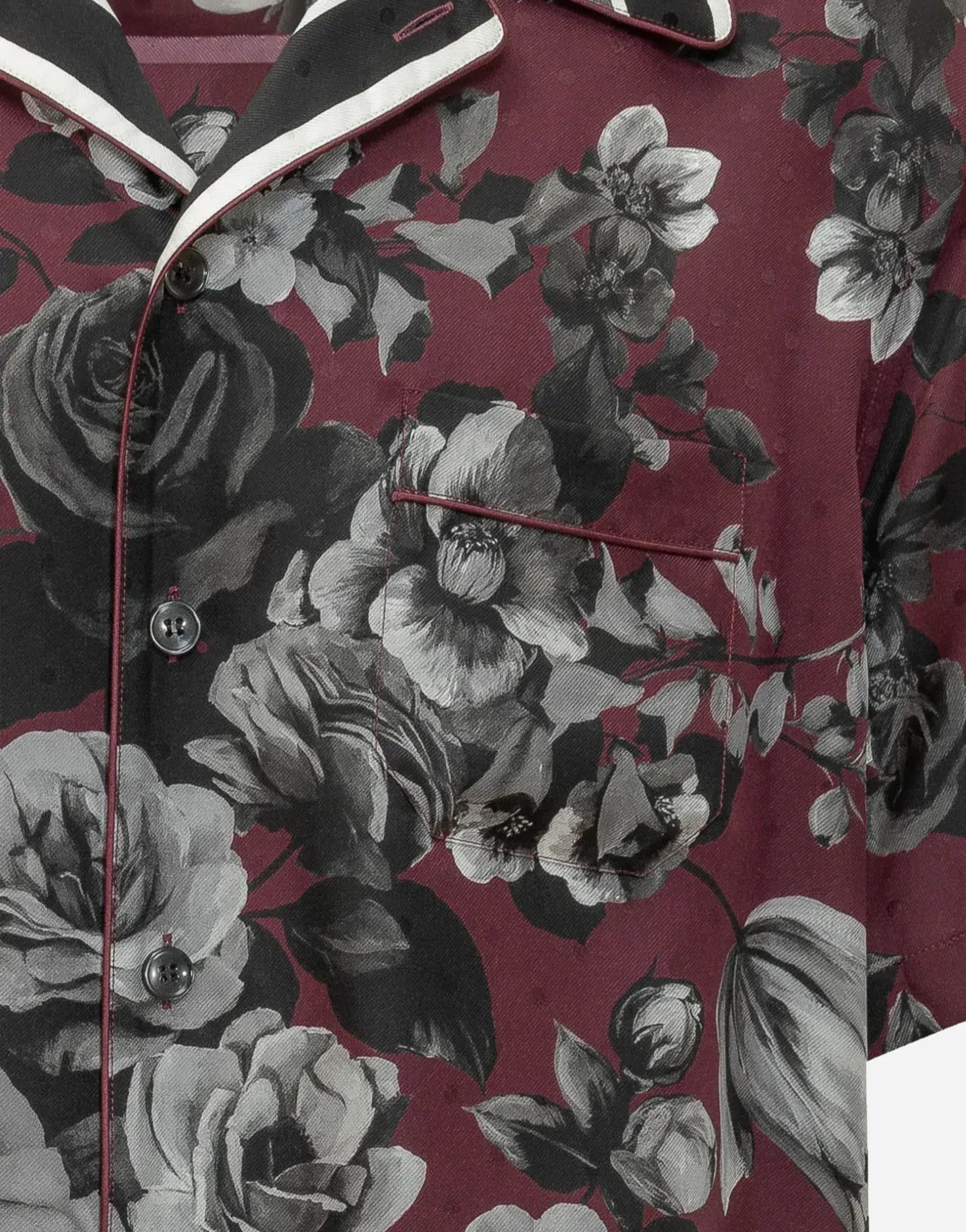 Dolce & Gabbana Multicolor Floral-Print Silk Shirt