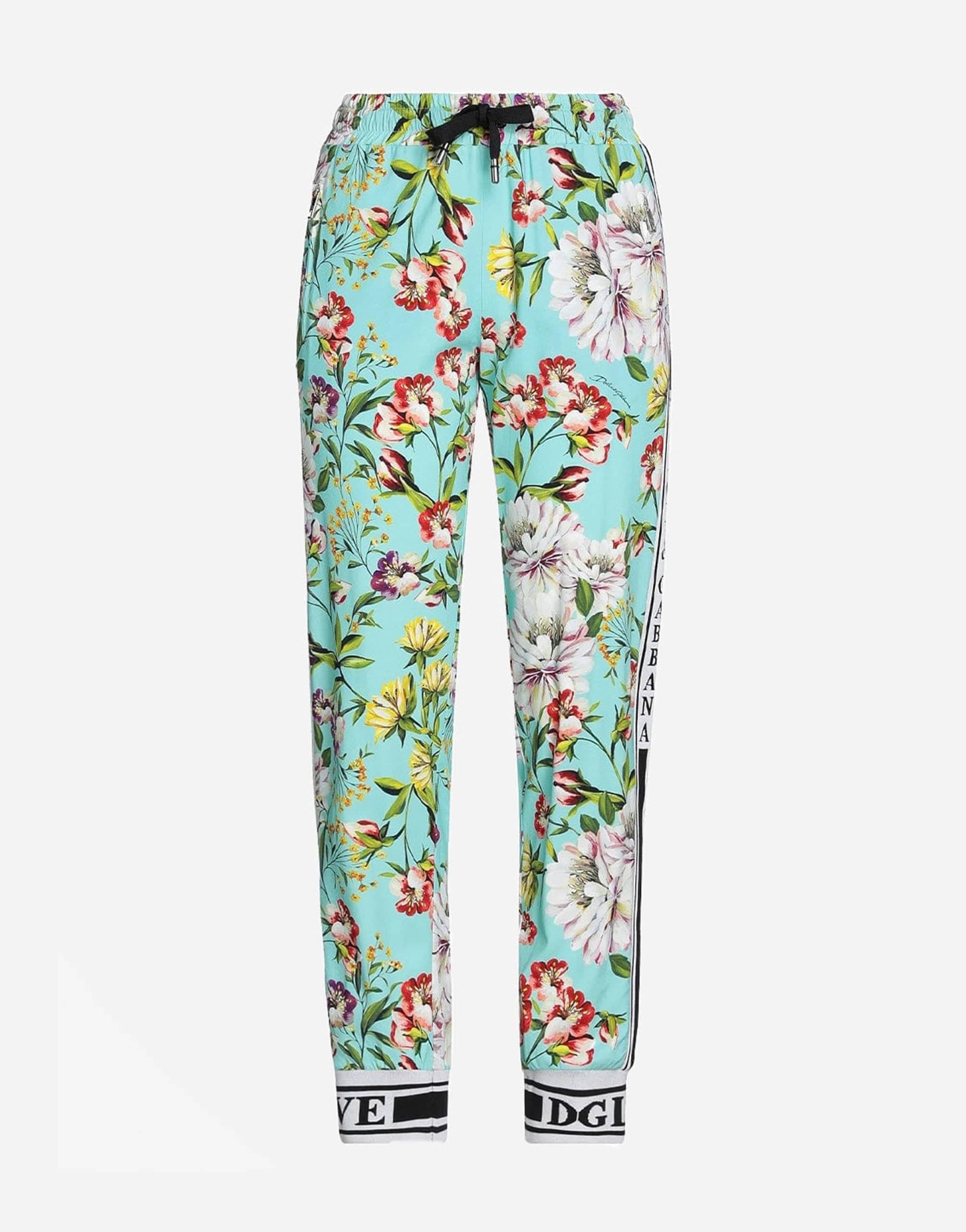 Dolce & Gabbana Multicolor Floral Sweatpants