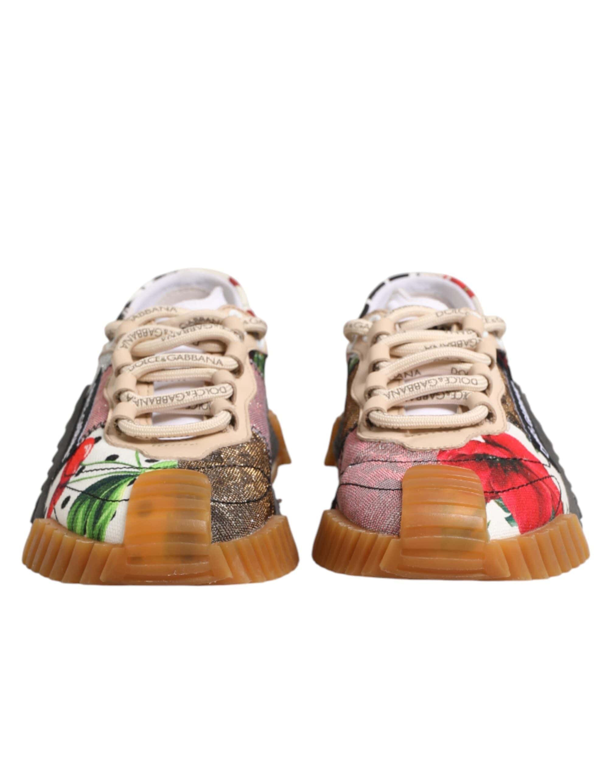 Dolce & Gabbana Multicolor Mixed-Material Logo NS1 Sneakers