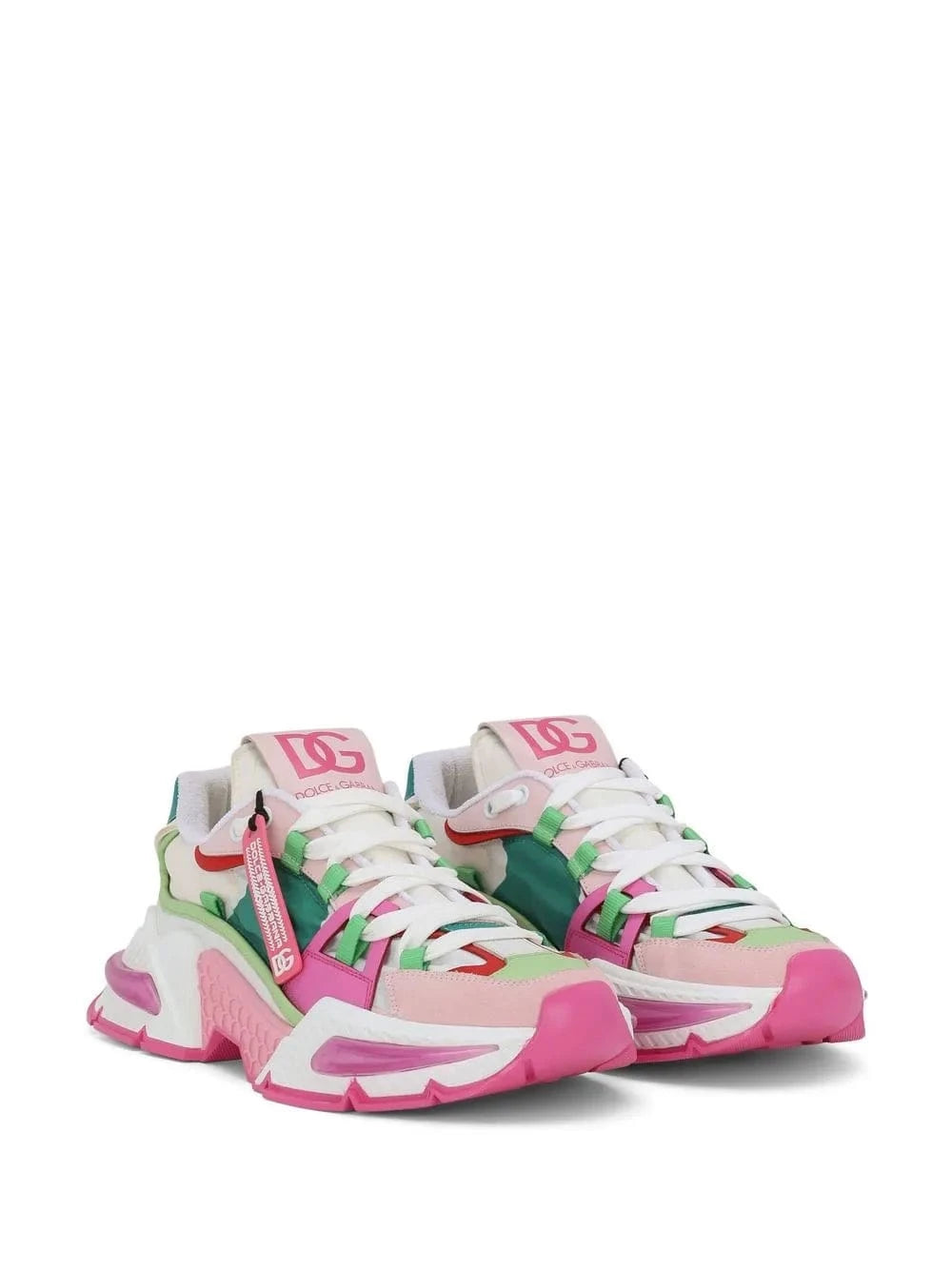 Dolce & Gabbana Multicolor Panelled Airmaster Sneakers