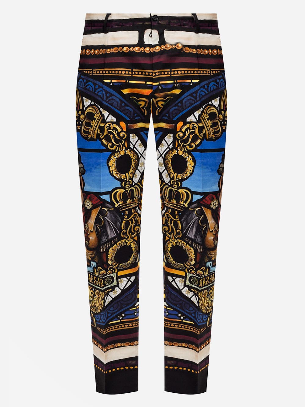 Dolce & Gabbana Multicolor Patterned Pants