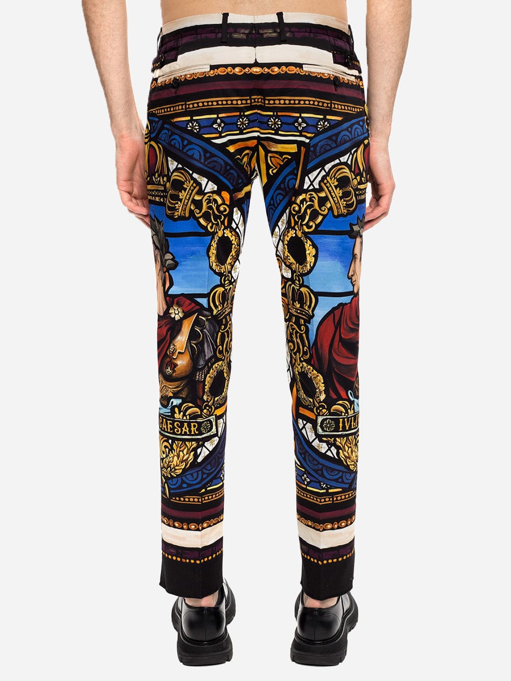 Dolce & Gabbana Multicolor Patterned Pants
