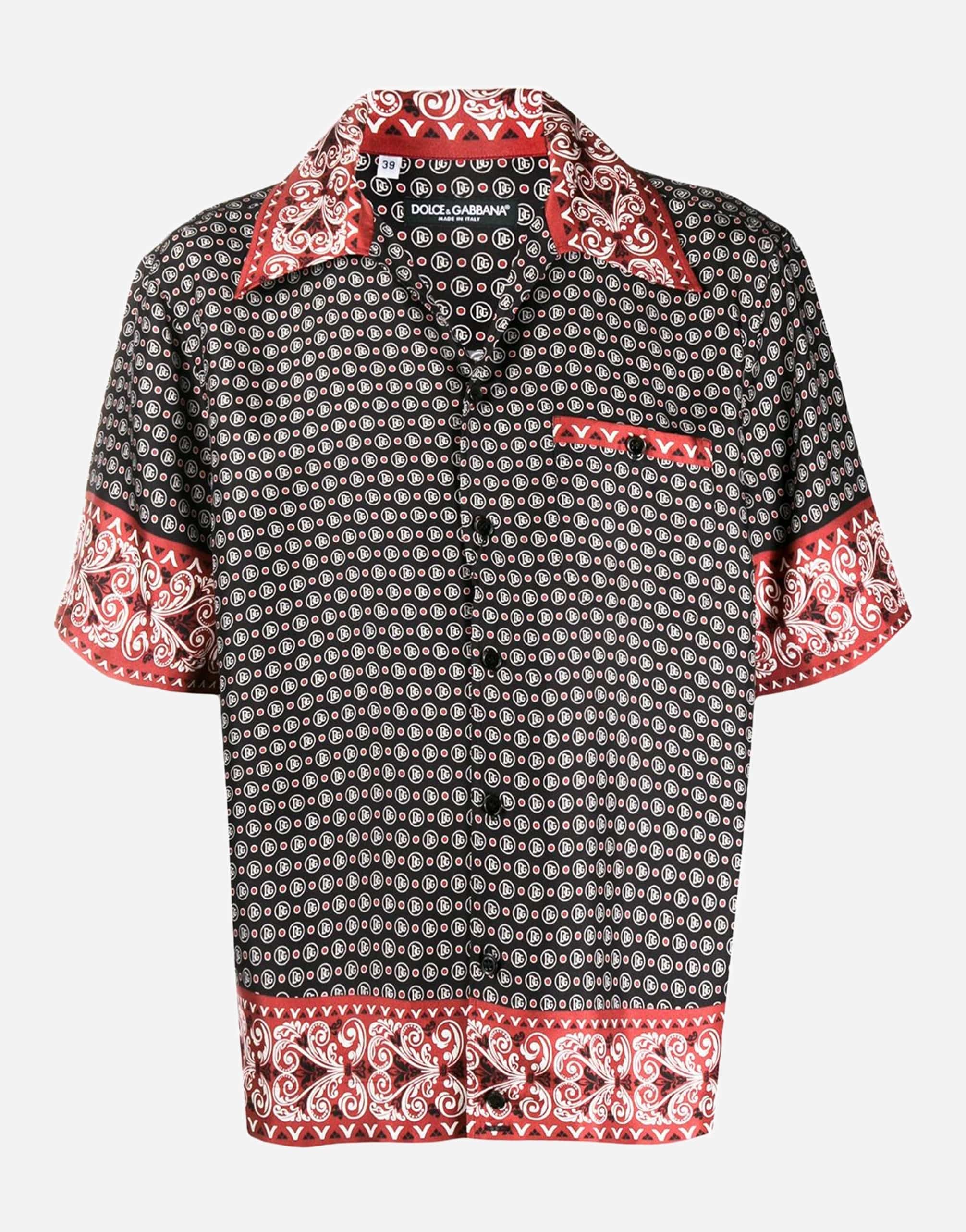 Red bandana print 2024 shirt