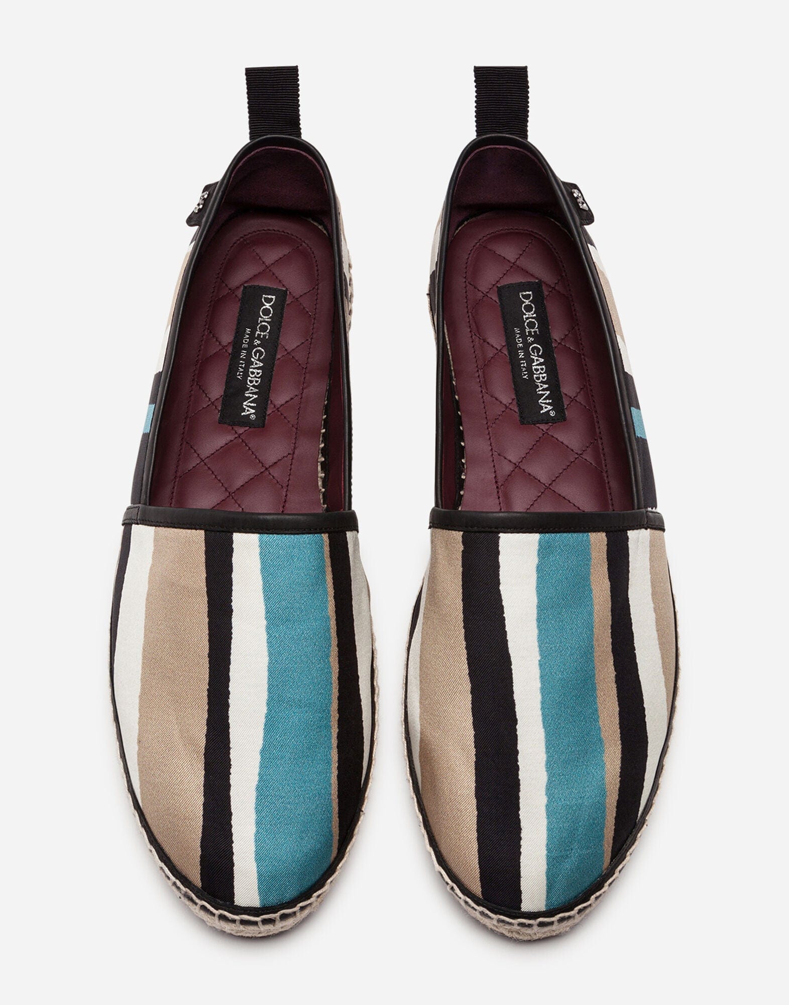 Dolce & Gabbana Multicolor-Printed Twill Espadrilles