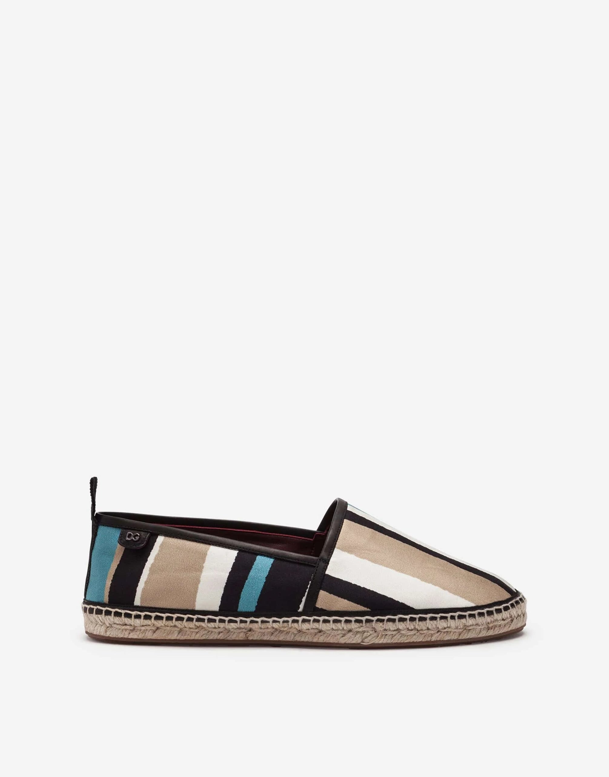 Dolce & Gabbana Multicolor-Printed Twill Espadrilles