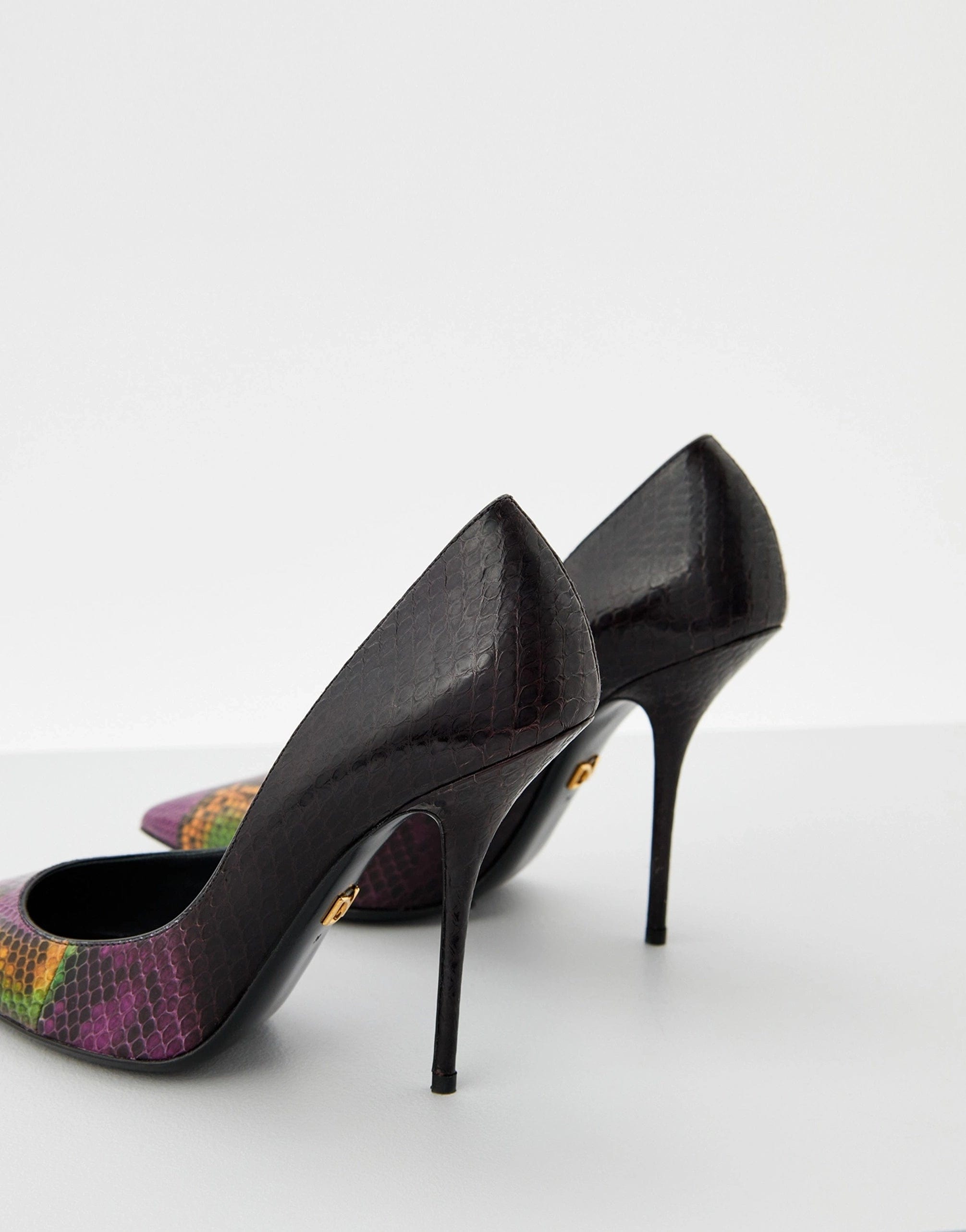 Dolce & Gabbana Multicolor Pumps With Python Leather