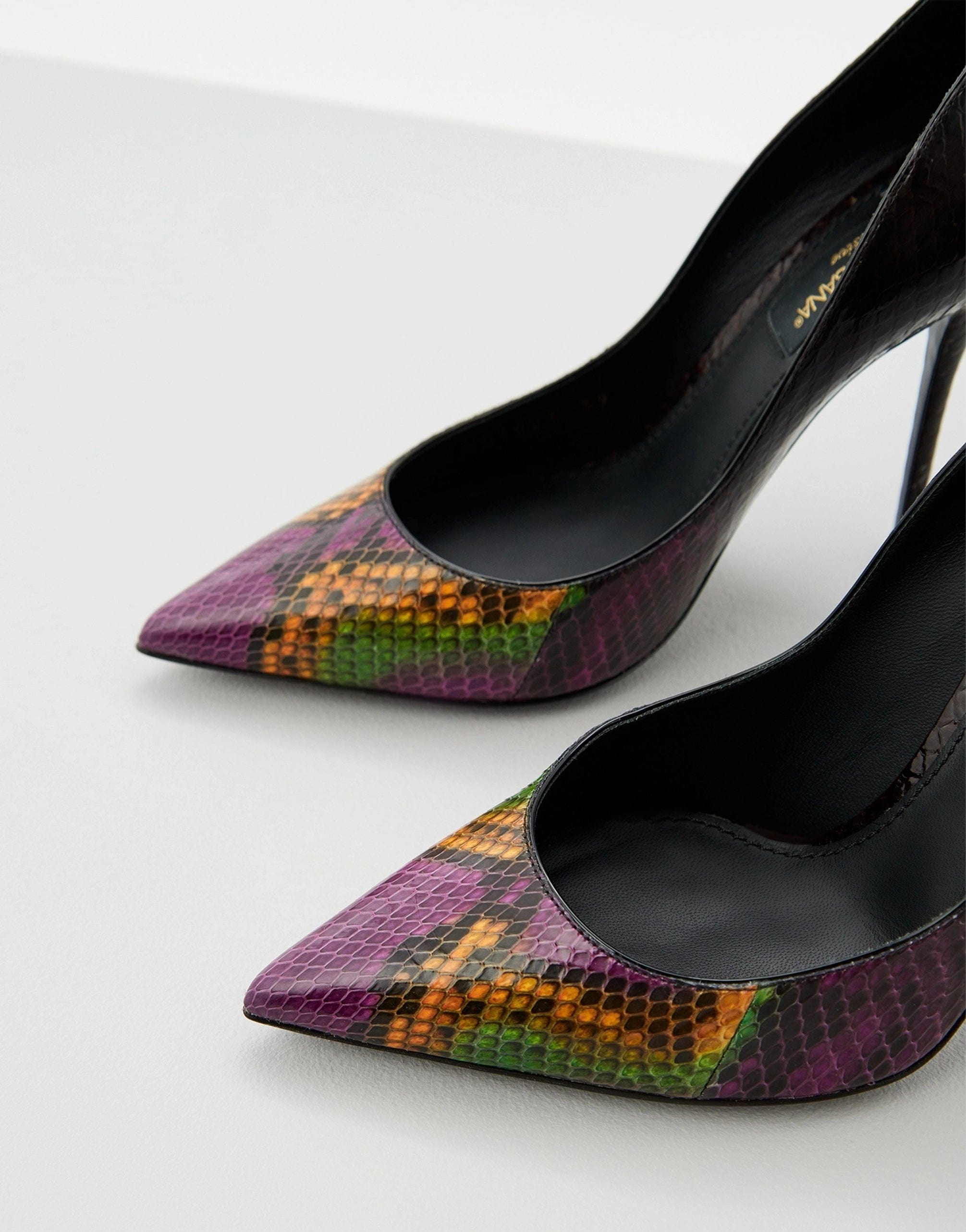 Dolce & Gabbana Multicolor Pumps With Python Leather