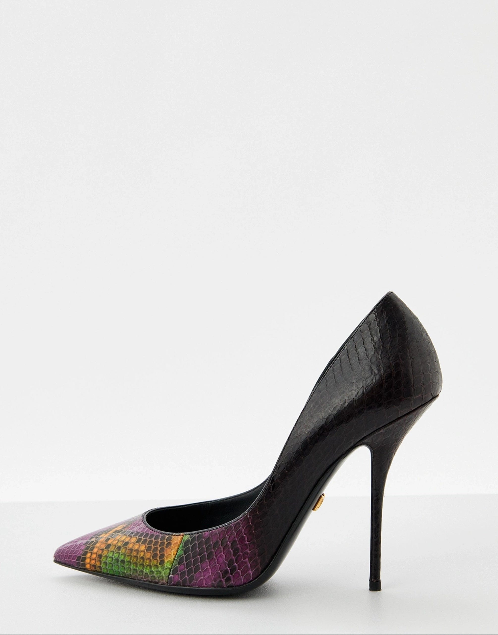 Dolce & Gabbana Multicolor Pumps With Python Leather