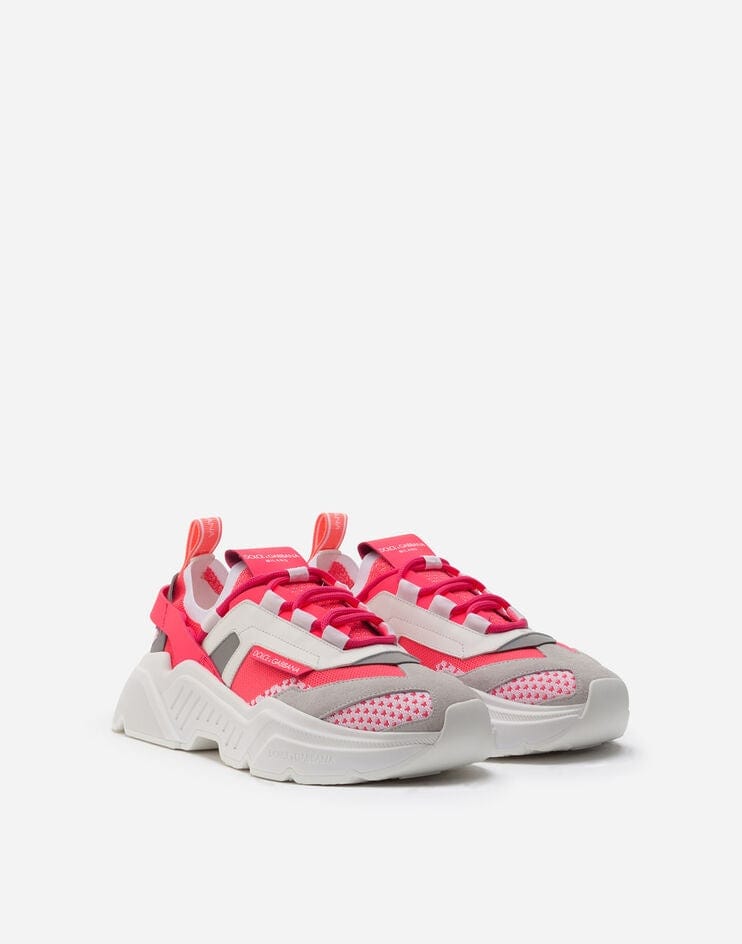 Dolce & Gabbana Multicolor Stretch Mesh Daymaster Sneakers