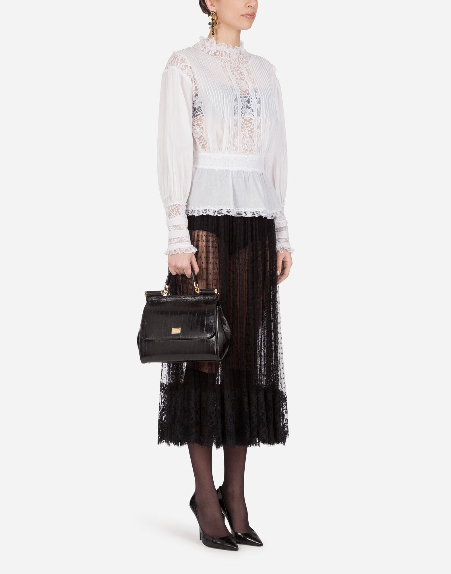 Dolce & Gabbana Muslin Lace Blouse