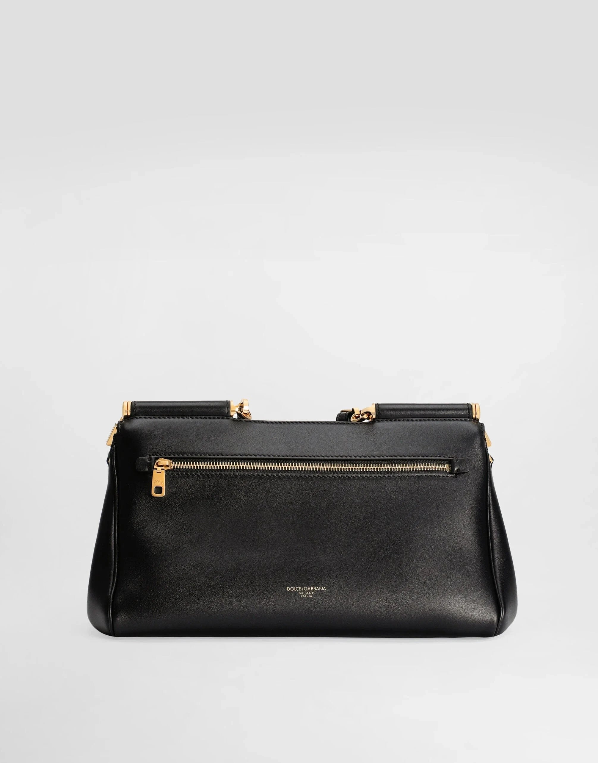 Dolce & Gabbana My Sicily Plongé Leather Handbag