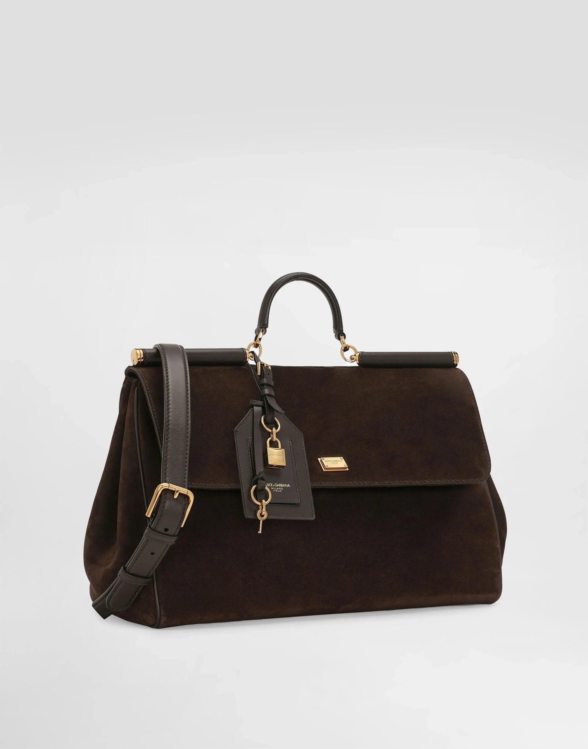 Dolce & Gabbana 私のシチリアスエードハンドバッグ | Sendegaro US Dolce & Gabbana 私のシチリアスエードハンドバッグ | Sendegaro US