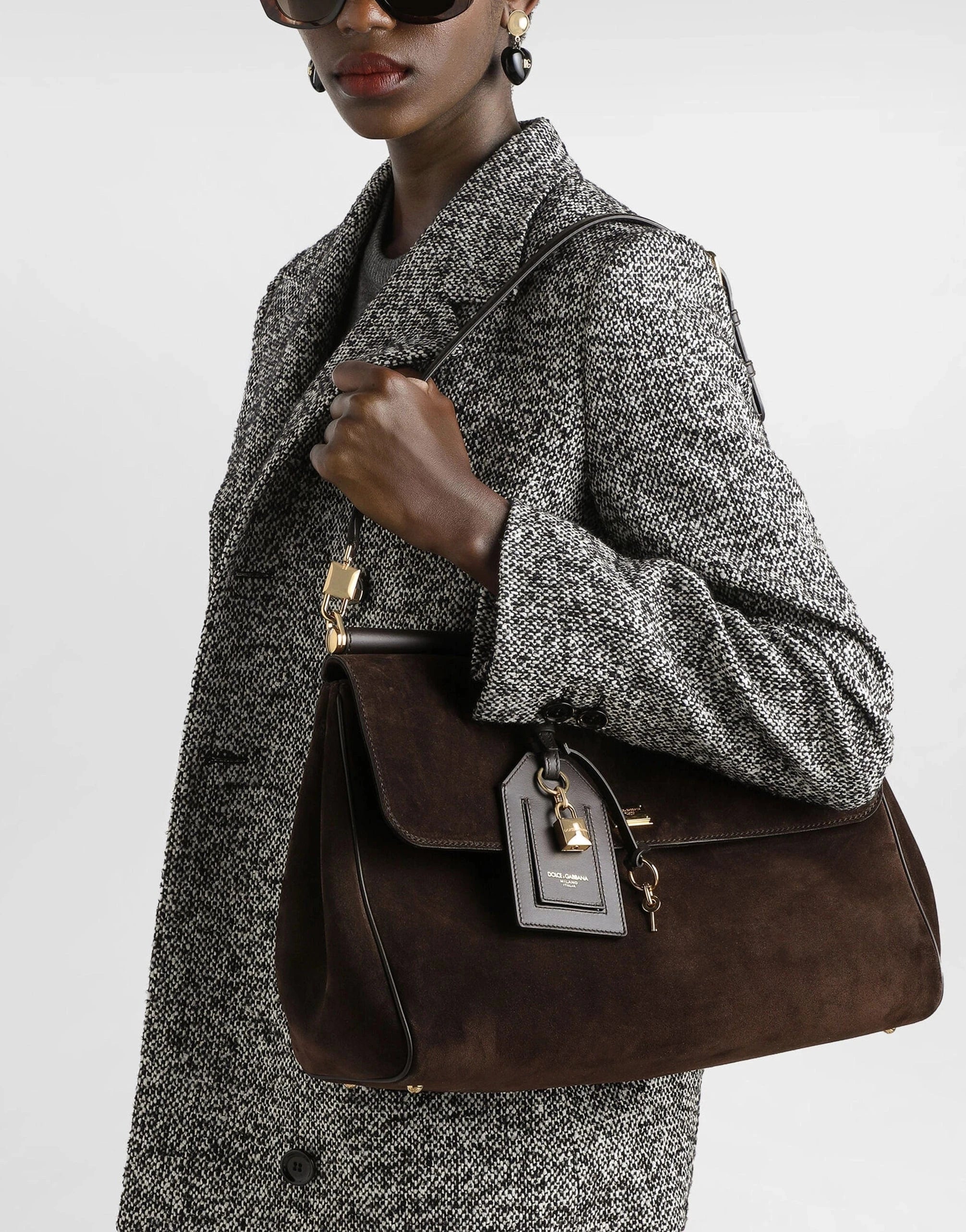 Dolce & Gabbana My Sicily Suede Handbag | Sendegaro MX Dolce & Gabbana My Sicily Suede Handbag | Sendegaro MX