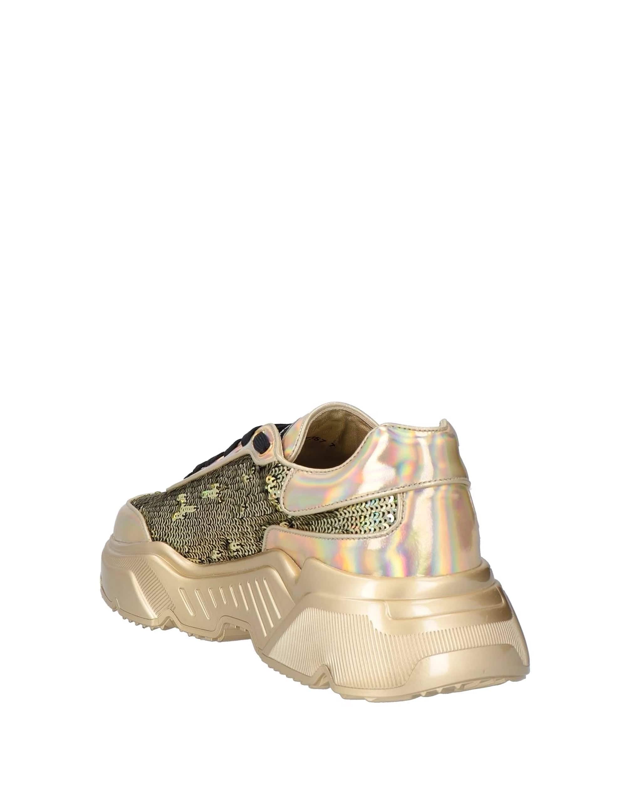 Dolce & Gabbana Nappa Daymaster Sneakers With Sequins