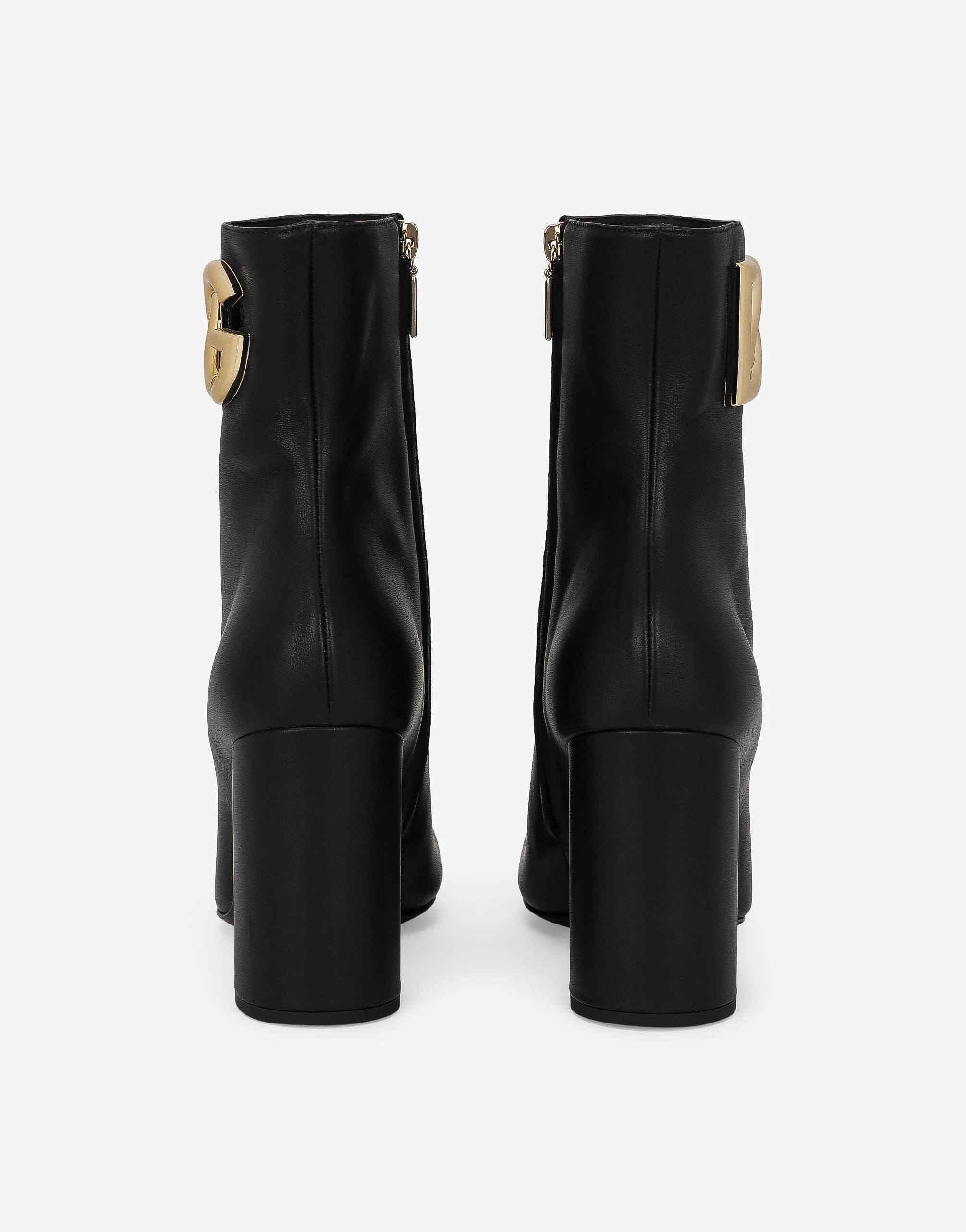 Dolce & Gabbana Nappa Leather Ankle Boots