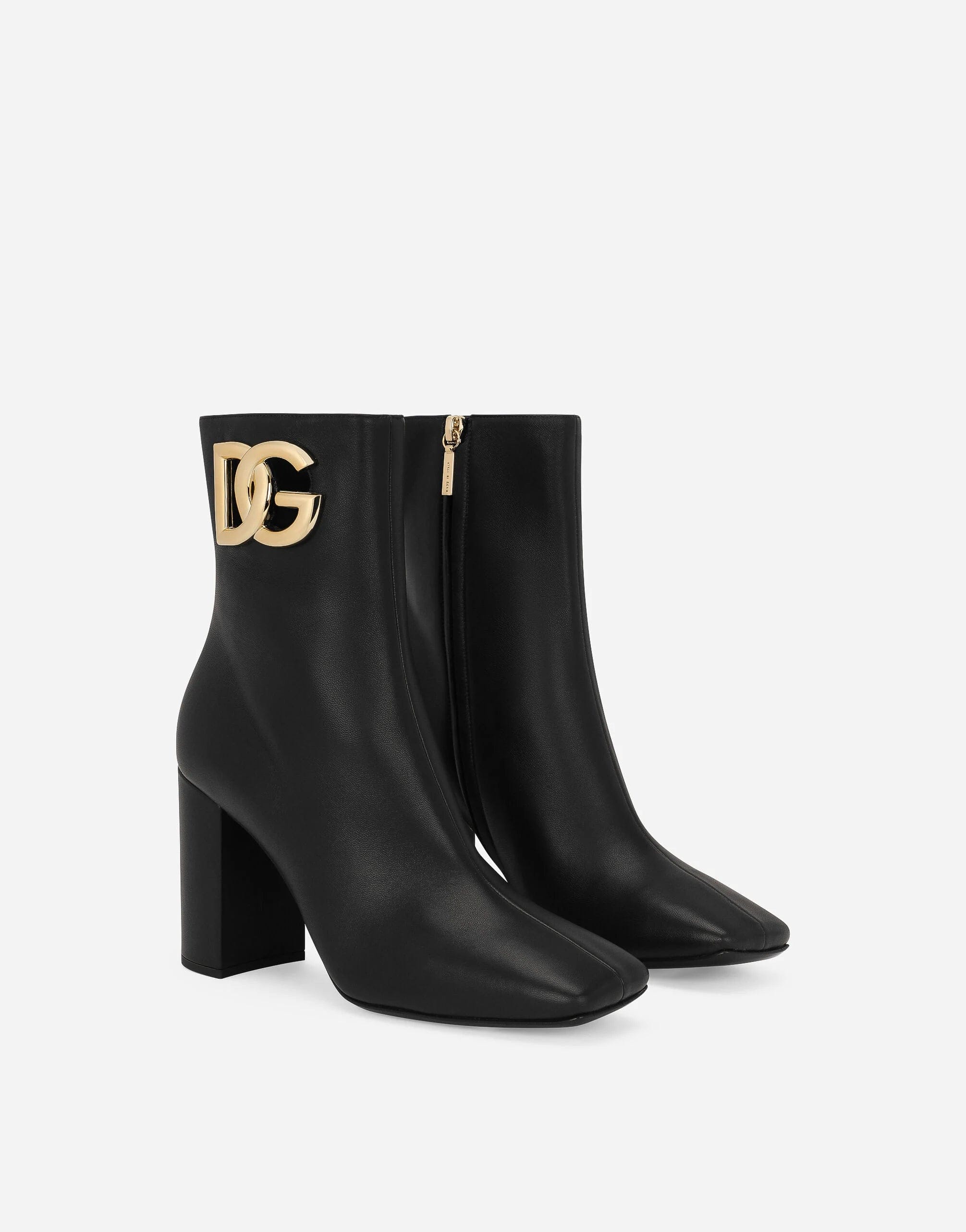 Dolce & Gabbana Nappa Leather Ankle Boots