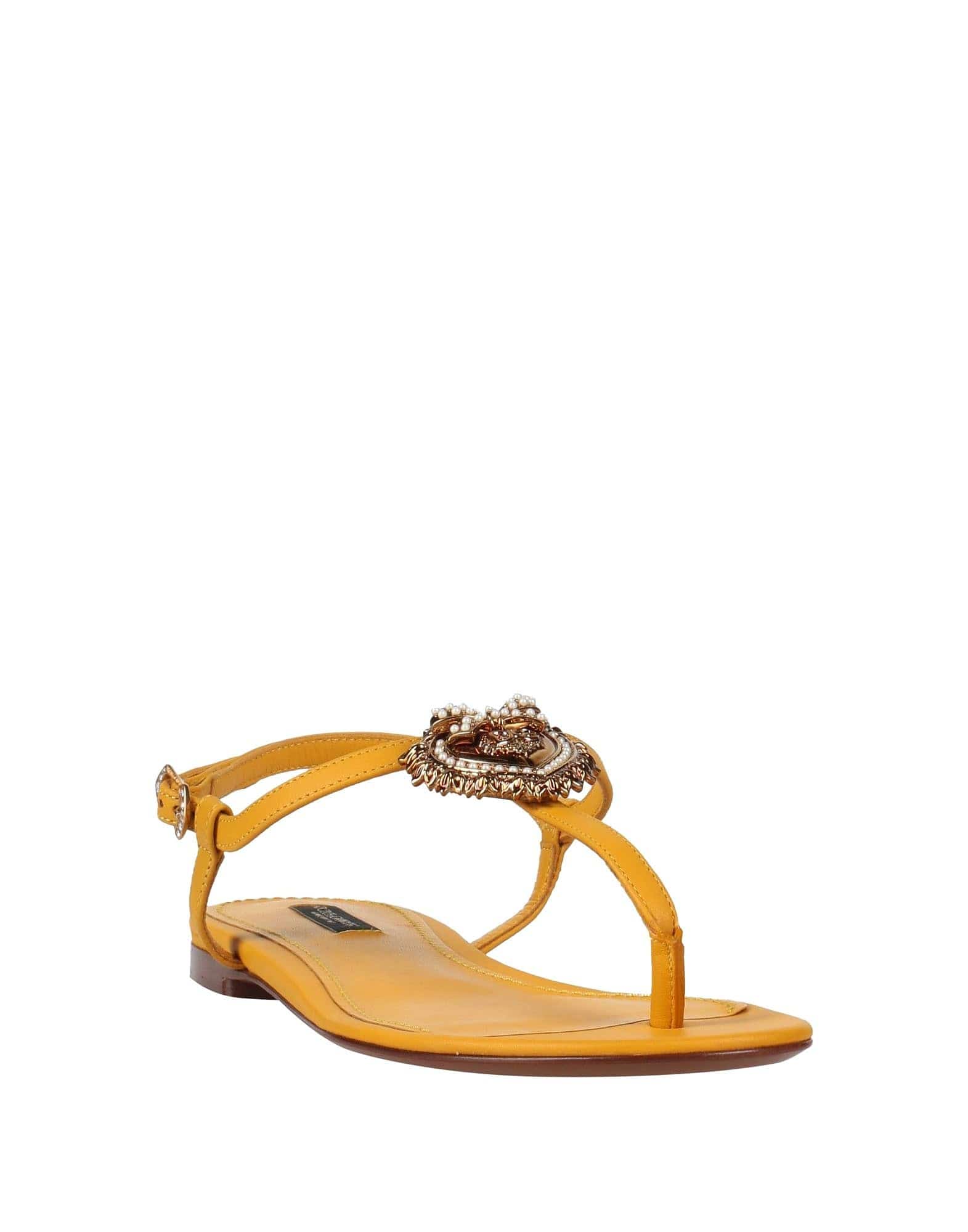 Dolce & Gabbana Nappa Leather Devotion Sandals