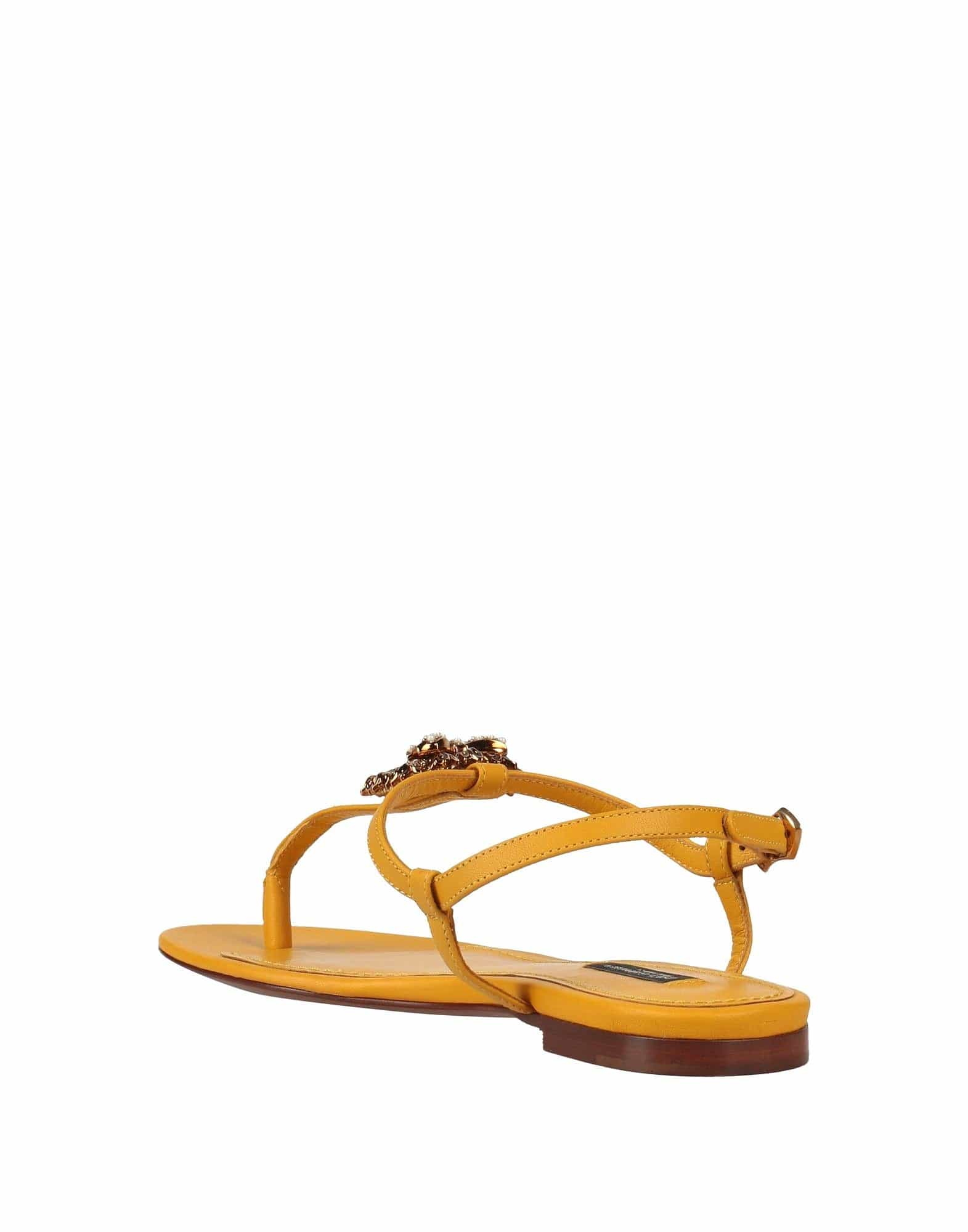 Dolce & Gabbana Nappa Leather Devotion Sandals