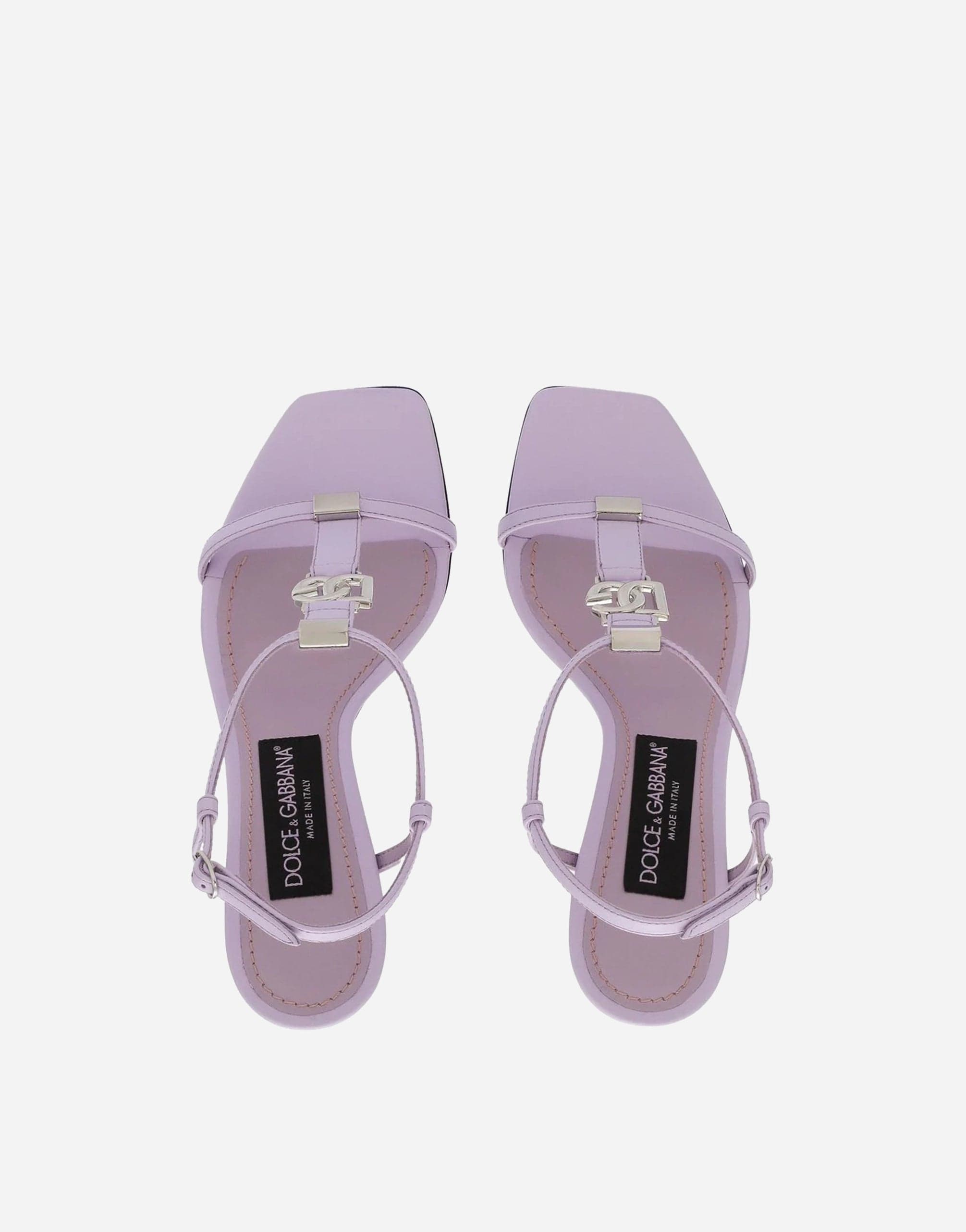 Dolce & Gabbana Nappa Leather Sandals With DG Logo