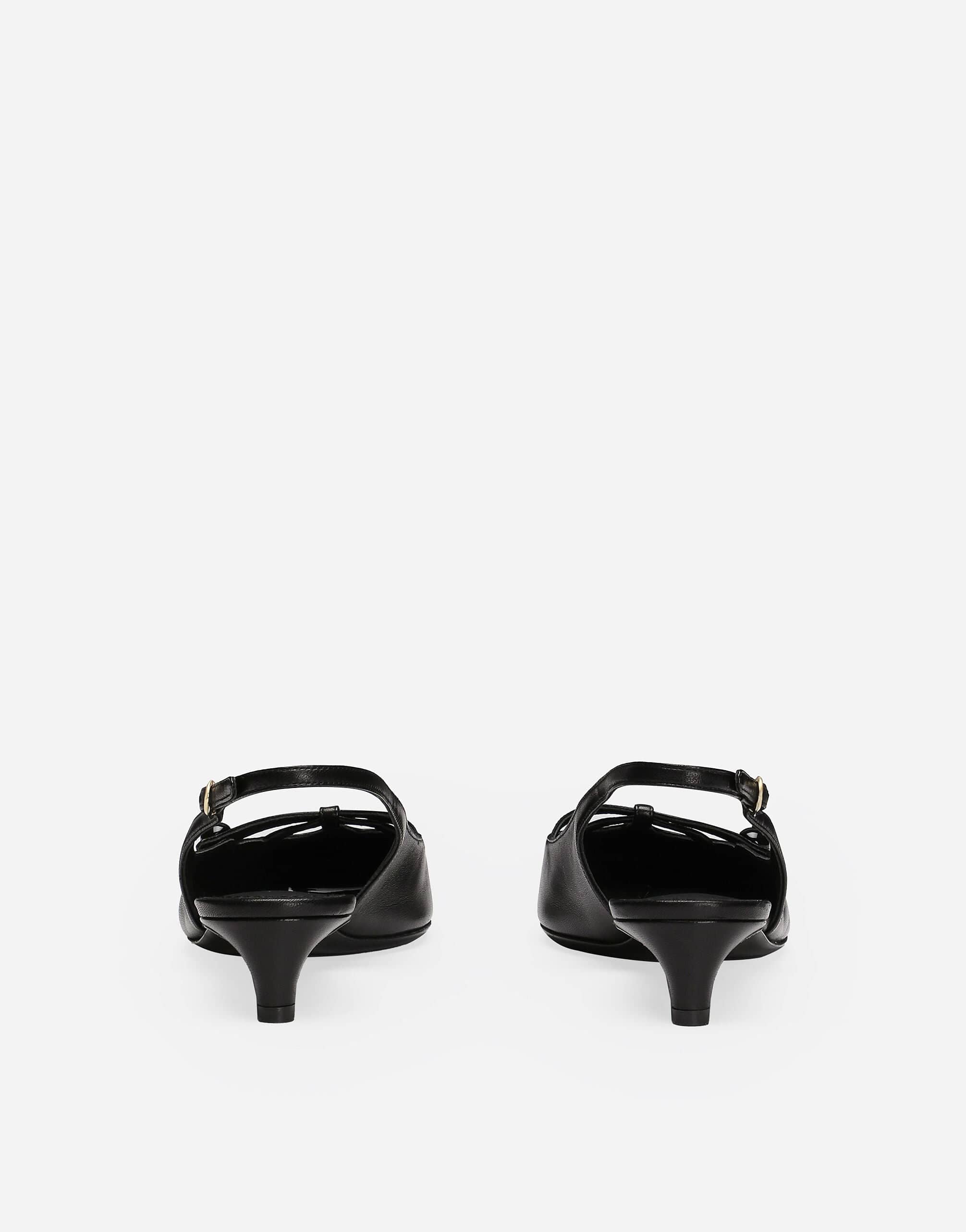 Dolce & Gabbana Nappa Leather Slingbacks