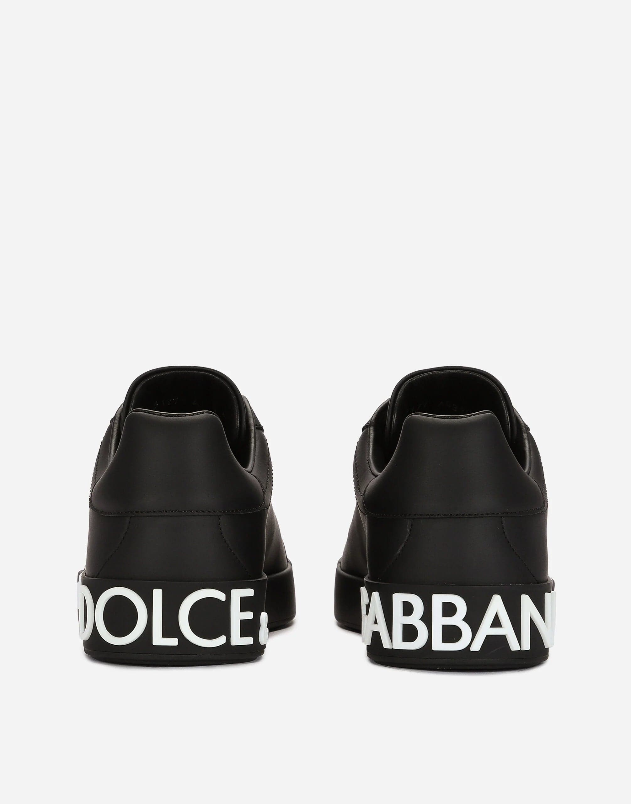 Dolce & Gabbana Nappa Portofino Sneakers With DG Logo